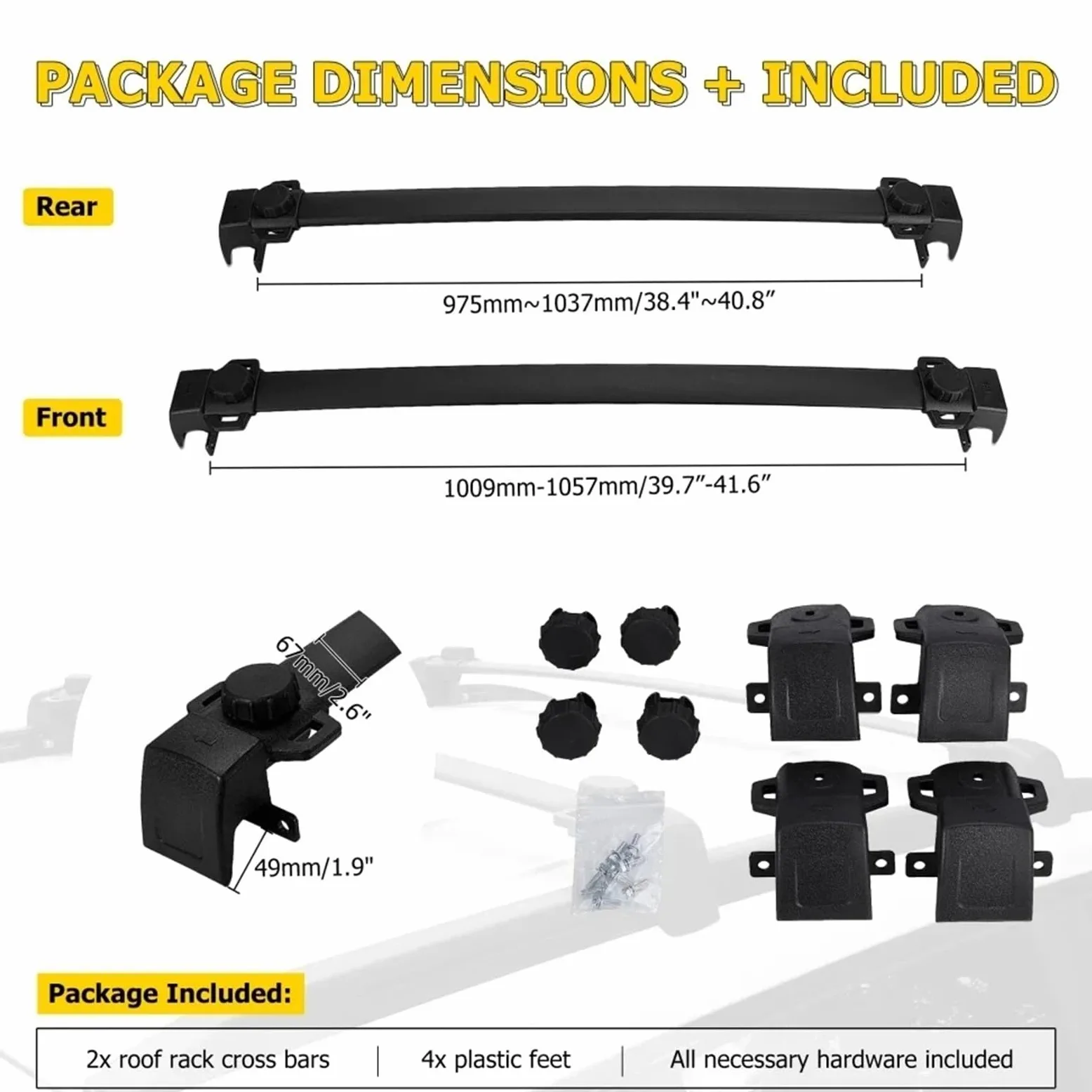 Barres Toit Barras Cruzadas para Techo Carga De 68kg SUV Equipaje Exterior En La Azotea Kayak Soporte Carcasa Dura para Jeep para Compass 2011-2022 Portaequipajes Coche