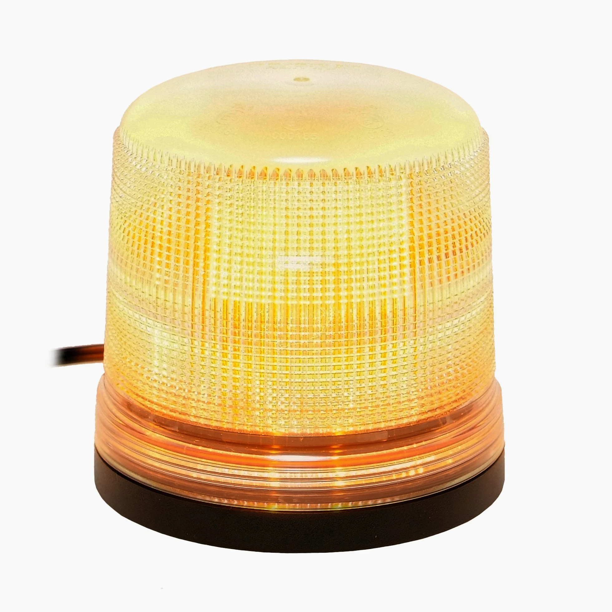 LED-MARTIN – Lámpara giratoria (Sesto – 11 Flash Patrón – Transparente/Amarillo – Base Magnética – 12 V 24 V. profesional Kenn lámpara, luz de aviso, Flash Lámpara para el uso en la carretera.