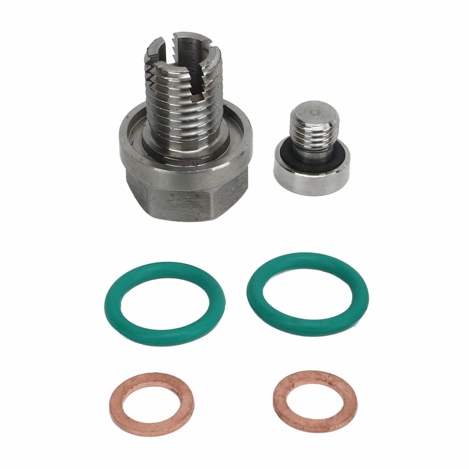 Tapón de Drenaje de Aceite Tapón de Protección del Cárter de Aceite del Motor Tapón de Drenaje Piggyback de Gran Tamaño Kits de Reparación de Roscas de Cárter de Aceite (M14.1-1.5x15mm)
