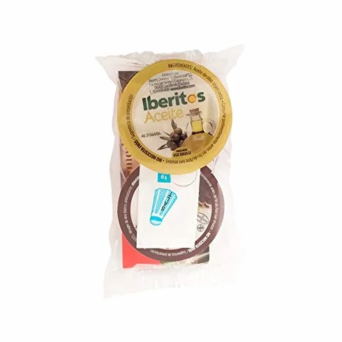 Iberitos Cubo 30 monodosis para ensalada: Vinagre, Aceite Virgen Extra, Sal
