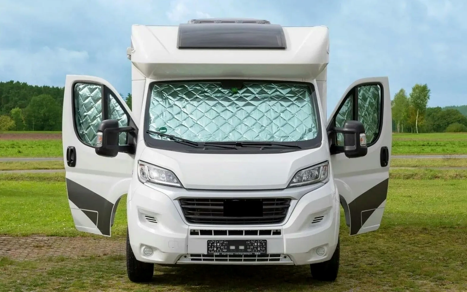 para Fiat Ducato 2006-2022, Persianas Térmicas Internas para Coche, Cubierta Parasol para Parabrisas, Kit Persiana, para Ventana Elevación Parabrisas para Coche