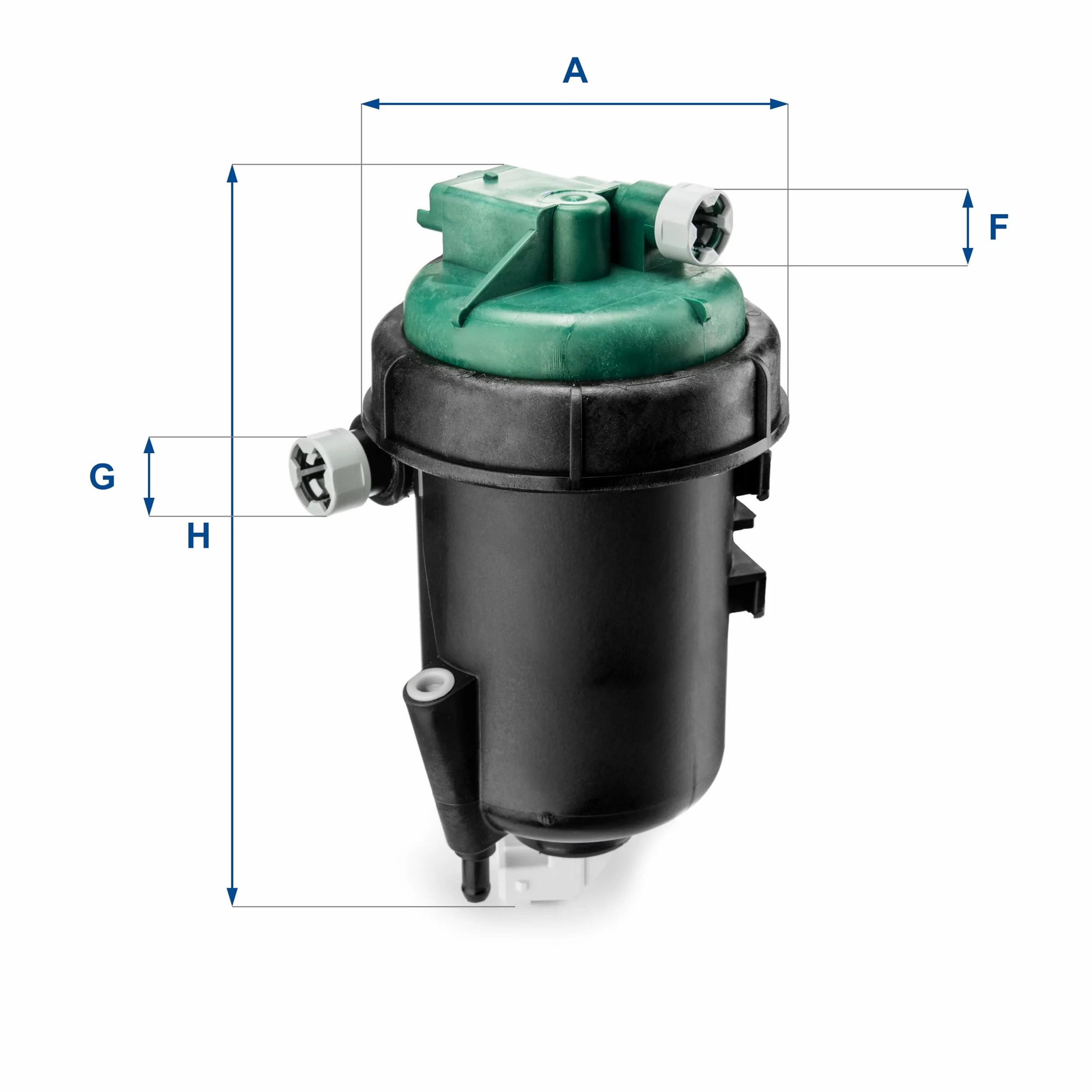 UFI Filters, Filtro Gasoil 55.145.00, Filtro de Combustible Diésel de Recambio, Apto para Turismos, Apto para Modelos Fiat