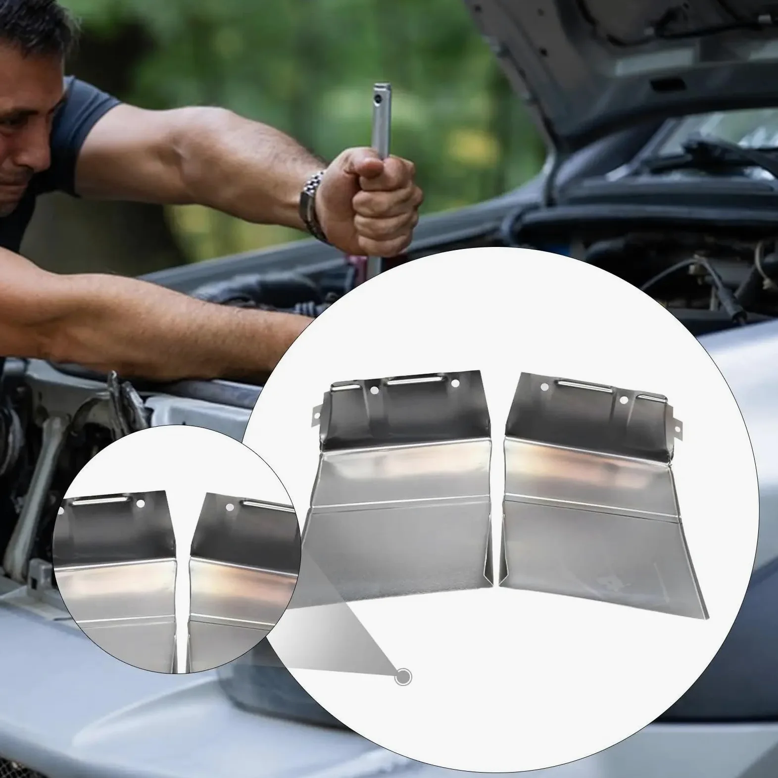 Protector de Cejas Rueda Compatible con E36 Panel de reparación camiones y automóviles, piezas repuesto acero galvanizado, juego parches guardabarros Metal