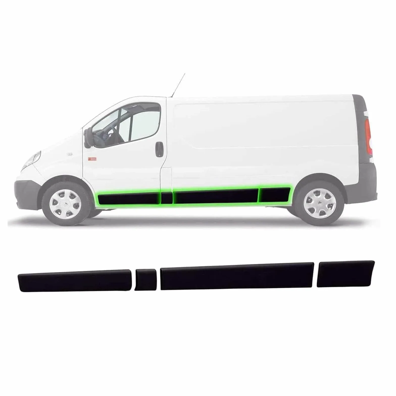 Panel de moldura lateral para puerta Primaster 01-14 LWB (4 piezas)