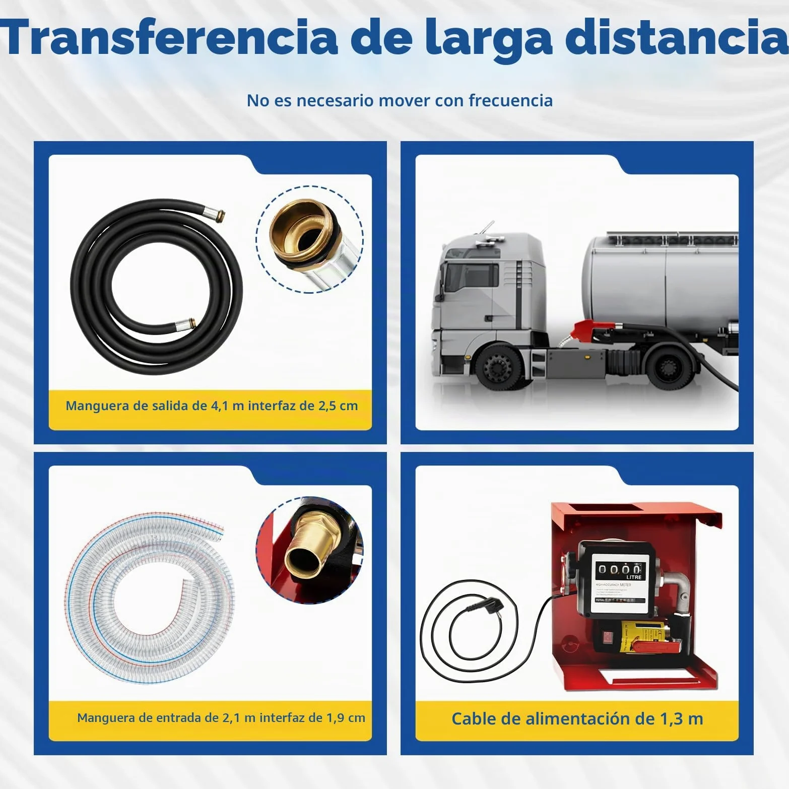MINRS Bomba diésel de 230 V y 200 W, autocebante, 50 l/min, bomba de aceite de calefacción, con pistola de extracción automática, manguera de salida de 4 m, mecanismo de contador, tres velocidades,