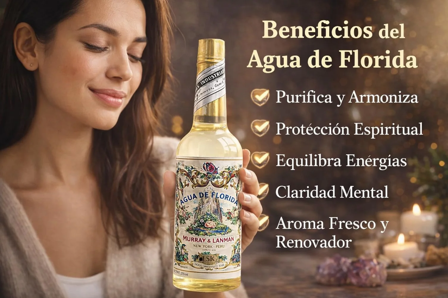 Florida Agua de Perú Original 270ml Murray Y LanMan Amarilla