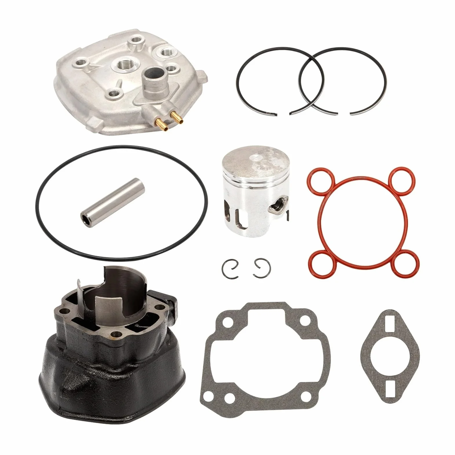 Kit Pistón Cilindro Para Aerox Para Mbk Nitro Malaguti F12 F15 Area 51 2T 70cc 47mm Kit De Cilindro De Gran Cilindro Con Culata