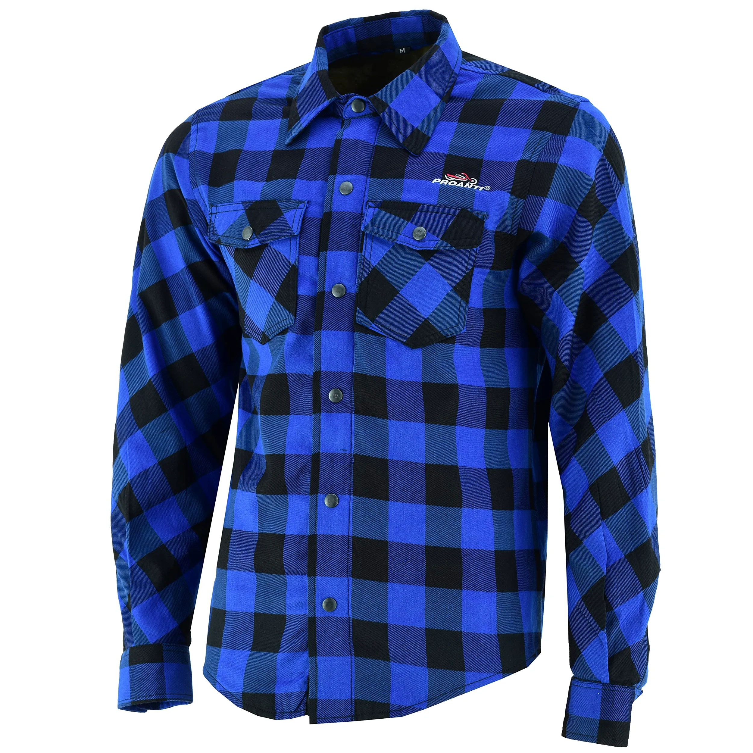 PROANTI Aramid Camisa de motorista con protectores