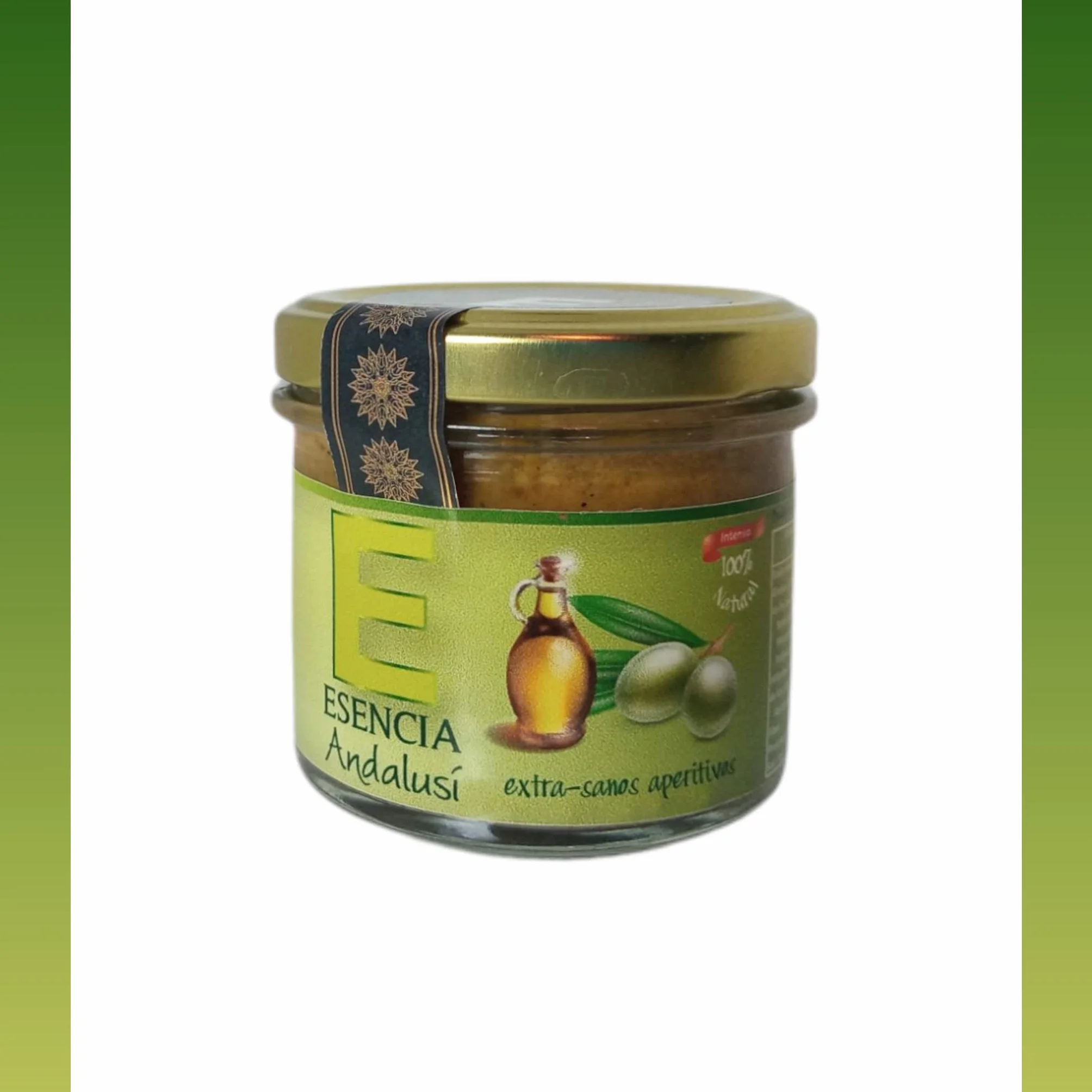 Paté artesano de Aceituna Verde con Aceite de Oliva Virgen Extra 110gr