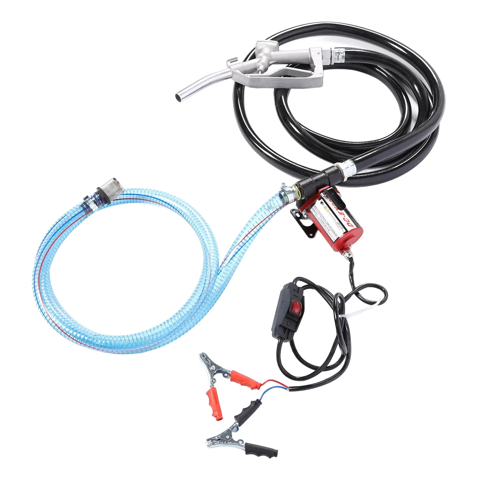 Bomba de Aceite de Auto Cebado, Bomba de Aceite Eléctrica de 12 V con Interruptor, Bomba de Transferencia de Auto Cebado, Bomba de Aceite Eficiente Compacta con Interruptor,