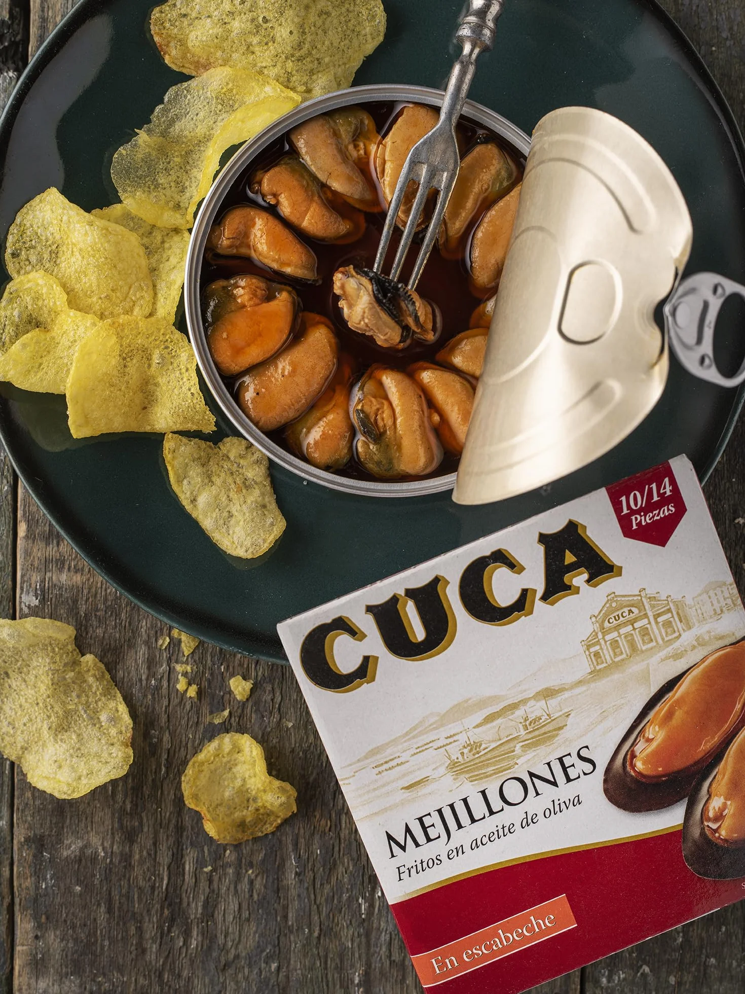 Cuca mejillones en escabeche 3 latas 115gr