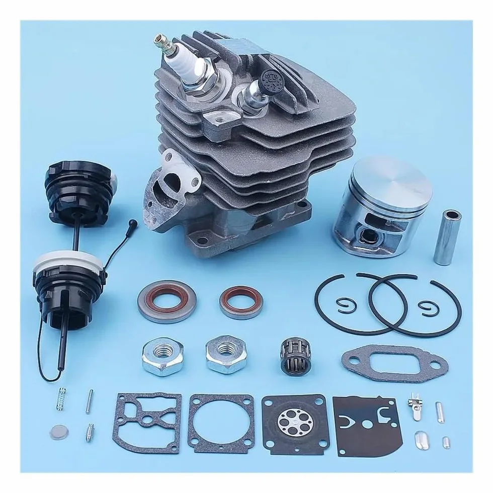 Piezas de Repuesto Kit de Sello de Aceite de pistón cilíndrico for Motosierra MS261 MS 261 MS261C, Pieza de Repuesto de Tapa de Gas de 44,7mm 1141 020 1200