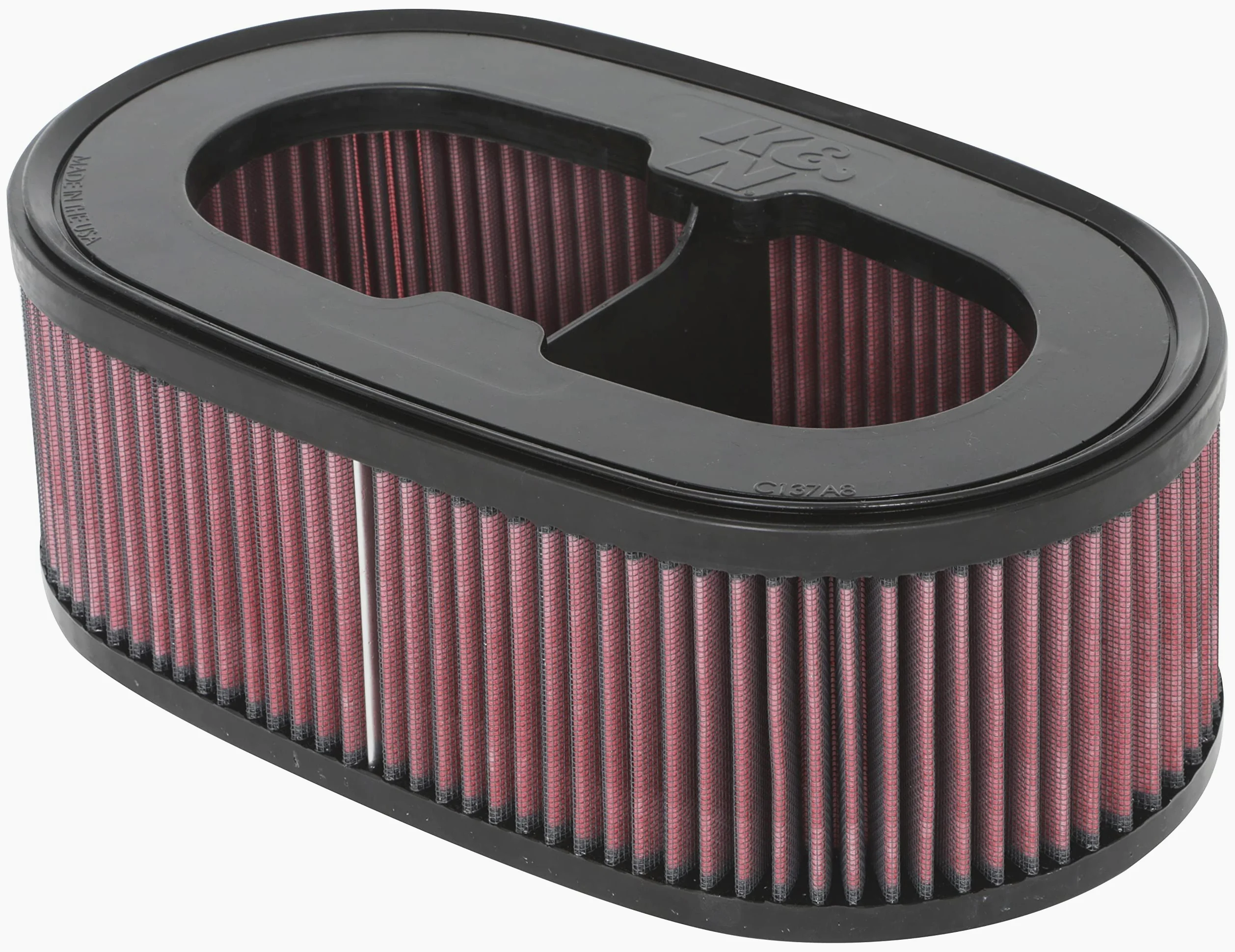 K&N Filtro de aire del motor: alto rendimiento, Premium, lavable, filtro de repuesto: compatible con CHEVROLET Corvette 2020-2021, E-0636