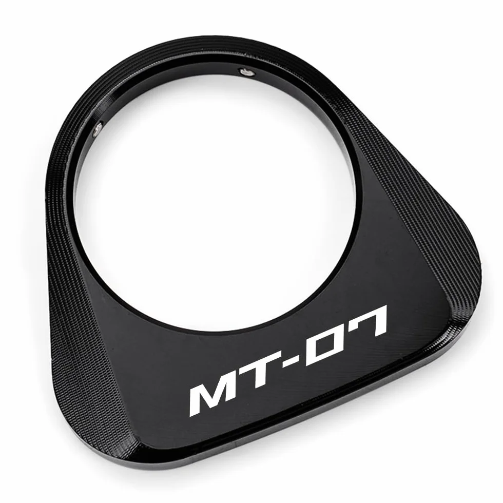 Compatible con MT 07 MT07 MT-07 FZ07 2025 2026 Accesorio para motocicleta Bloqueo de encendido Cubierta decorativa Anillo de cerradura de llave Cubierta protectora (Negro)