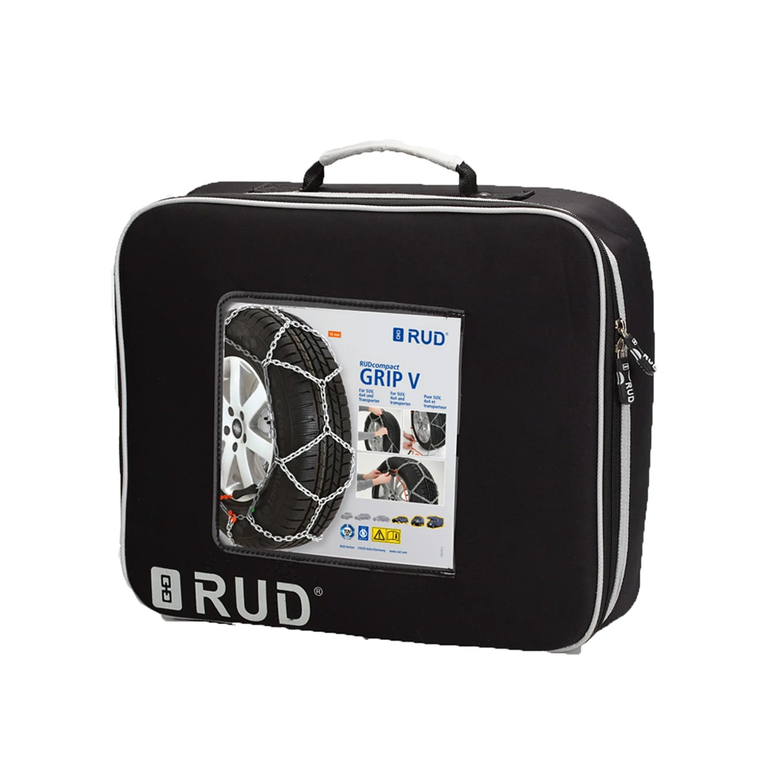 RUD 2002739 Cadenas de Nieve Grip V para Turismo, 1 Par, Tamaño 0139