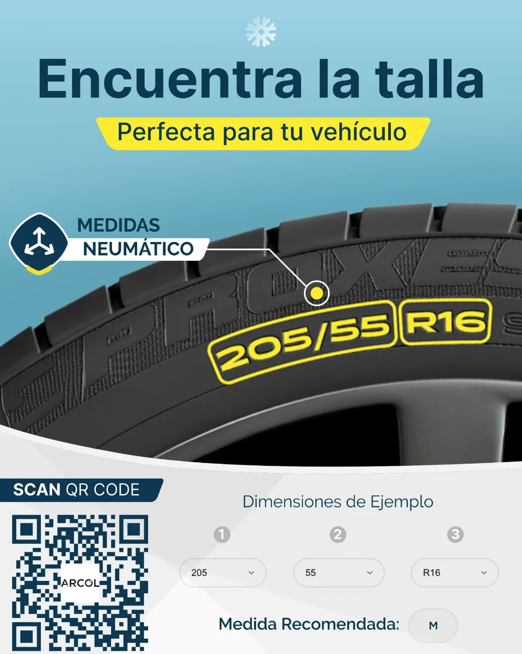 ARLUM Fundas Rueda Nieve para Coche Homologado EN 16662-1 - Dos Cadenas Nieve de Tela para Coche. Snow Sock Talla XL para R14-R22 (Tamaños de Neumáticos Detallados en el Interior) (Control, XL)