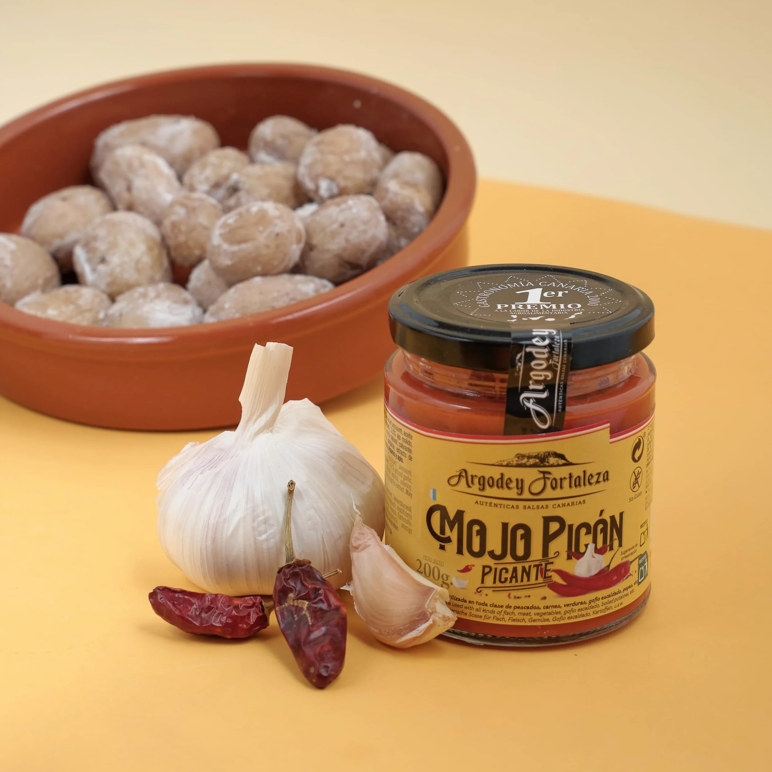 Argodey Fortaleza Mojo Picón Picante 200g - Autentica Salsa Canaria para Untar