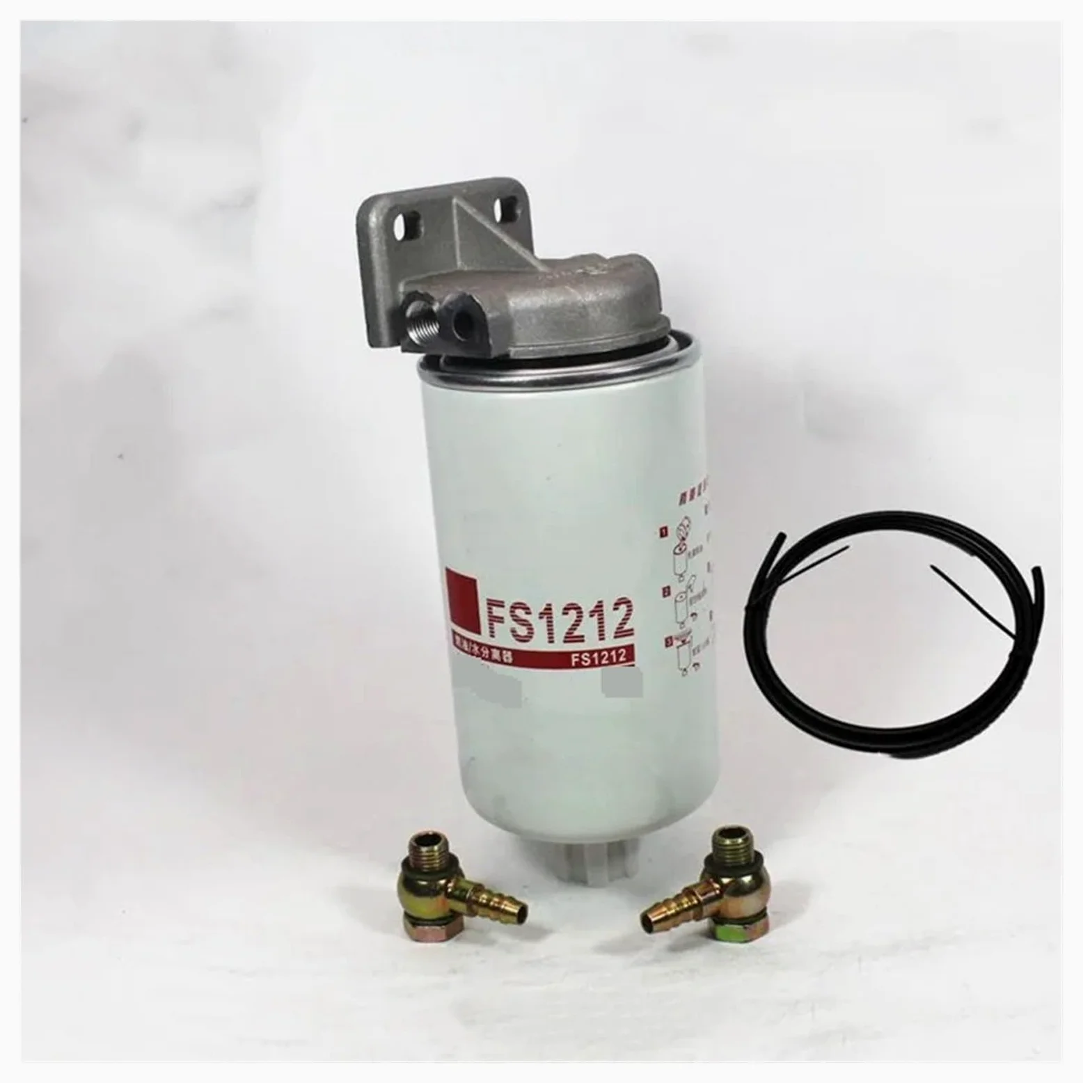 Filtro de combustible Filtros de combustible para FS1212 apto para Flegá 3315843 WBF1212 ISF2.8 1119ZB6 030 filtro de montaje de filtración gruesa con bomba(FS1212 Assembly)