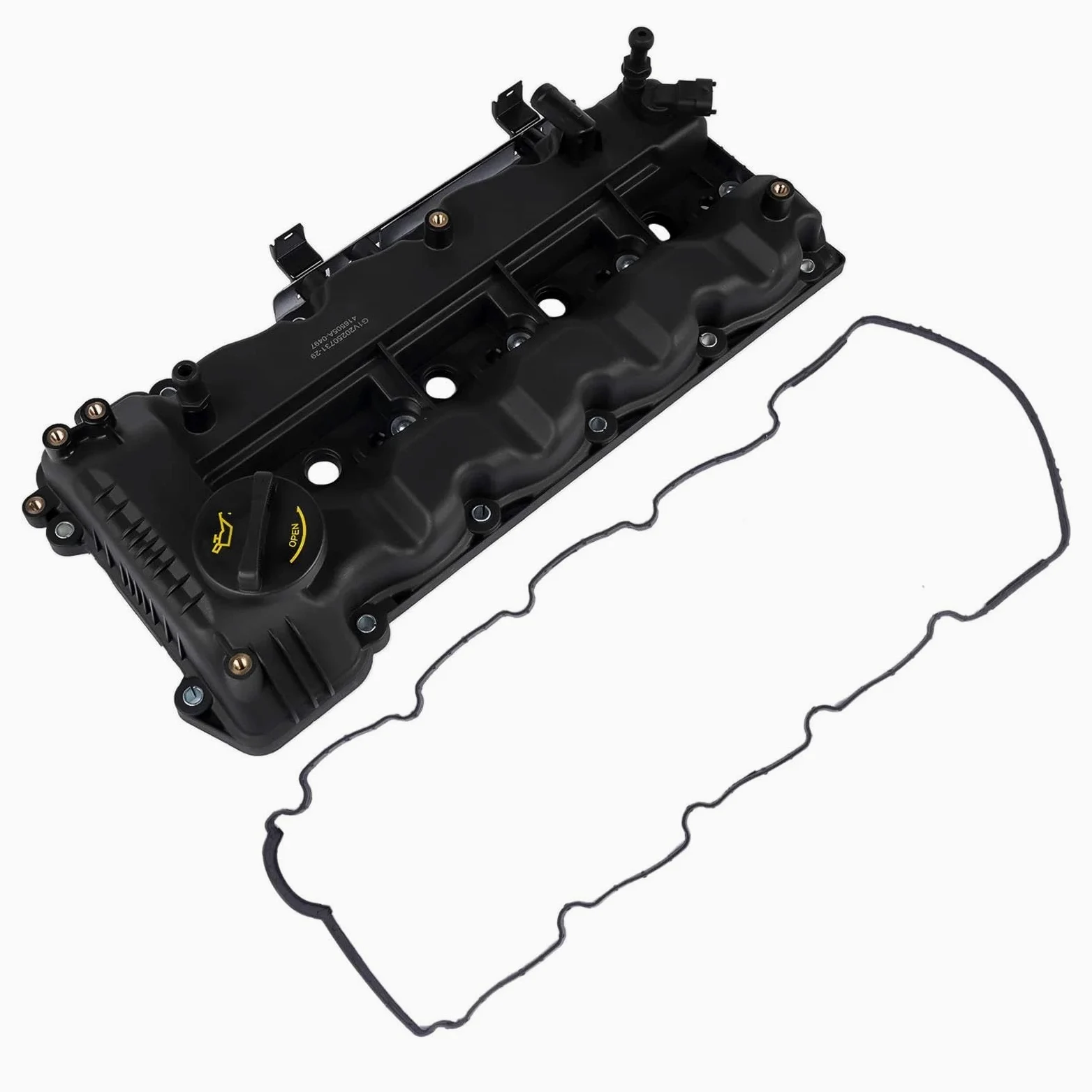 Tapa de balancines Conjunto De Cubierta De Válvula De Culata De Motor Para Hyundai I40 Ix35 Para Kia Para Carens Para Optima Para Sportage 1,7 CRDi D4FD Tapa de válvula con Junta