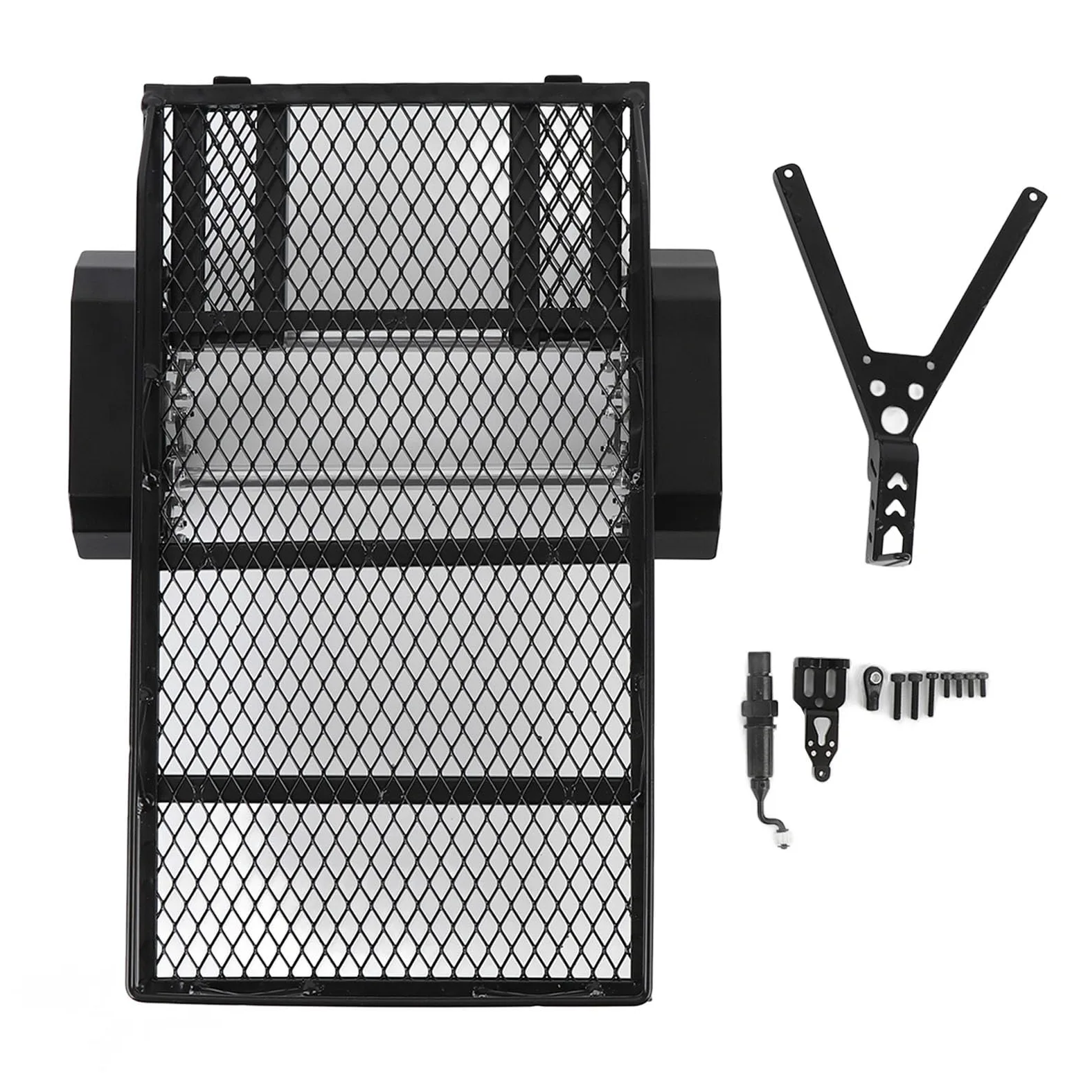 Remolque de Plataforma Plana RC, Alta Capacidad de Carga de Doble Eje, Kit de Remolque de Plataforma Plana de Metal Grande Hueco sin Costuras con Gancho para Orugas RC