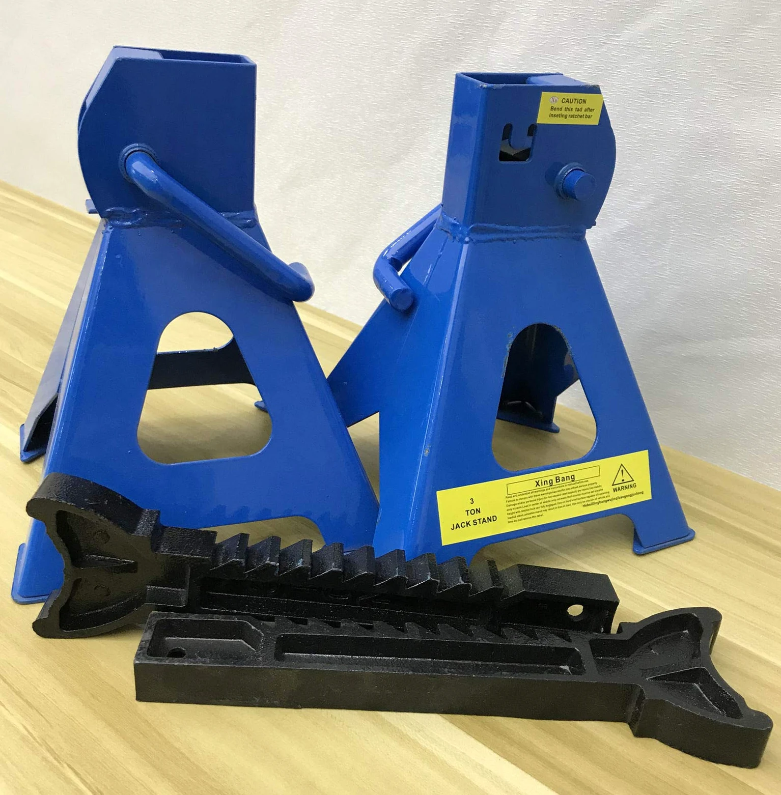 Soportes de eje resistentes de 3 toneladas con altura ajustable, juego de 4 para coche, caravana, garaje, soportes de elevación duraderos para vehículos