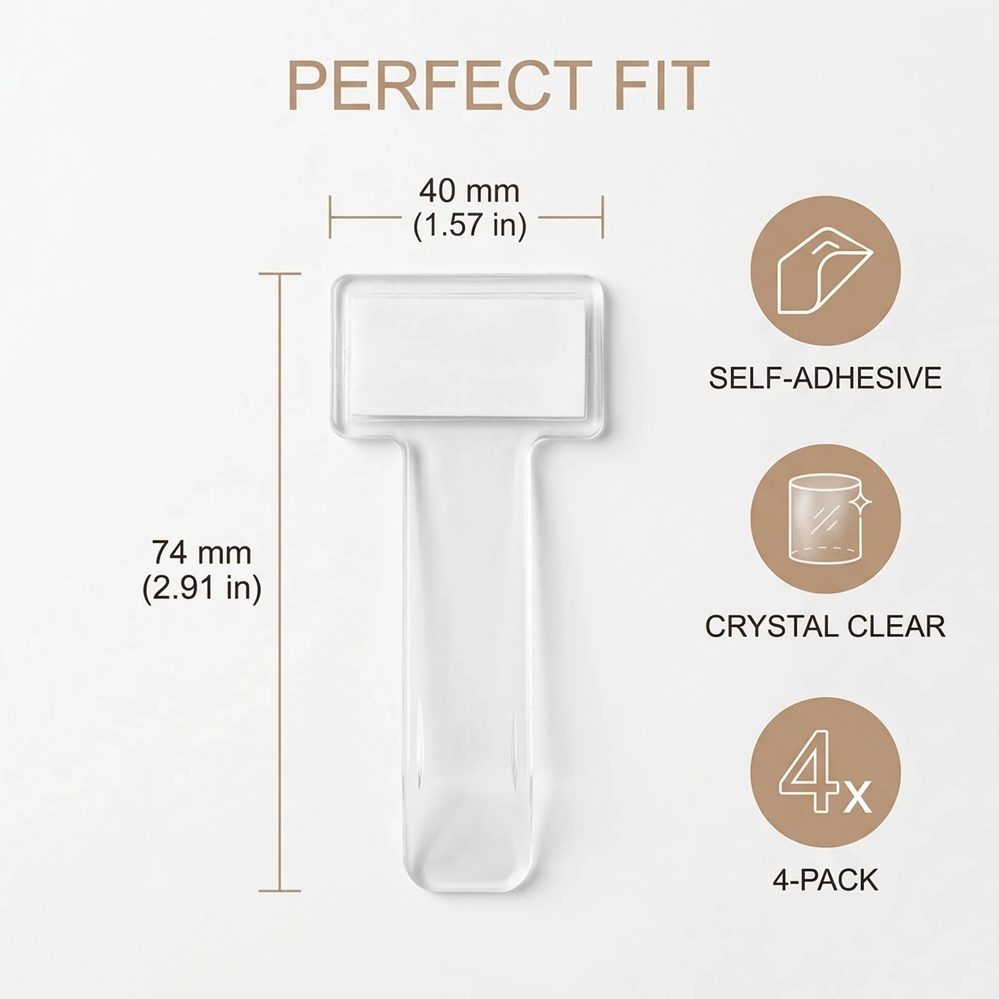 4 Piezas Clips Adhesivos para Tickets, Soporte de Parches para Parabrisas, Porta Tickets para Coche, Soporte para Tarjetas y Documentos Adhesivo