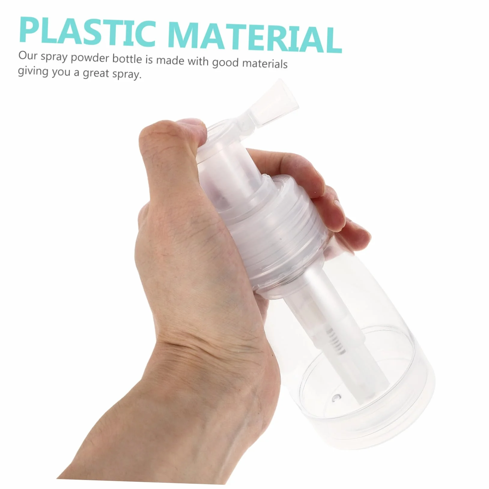 FOMIYES Botella Rociadora de Polvo Rellenable Dispensador de Polvo Seco