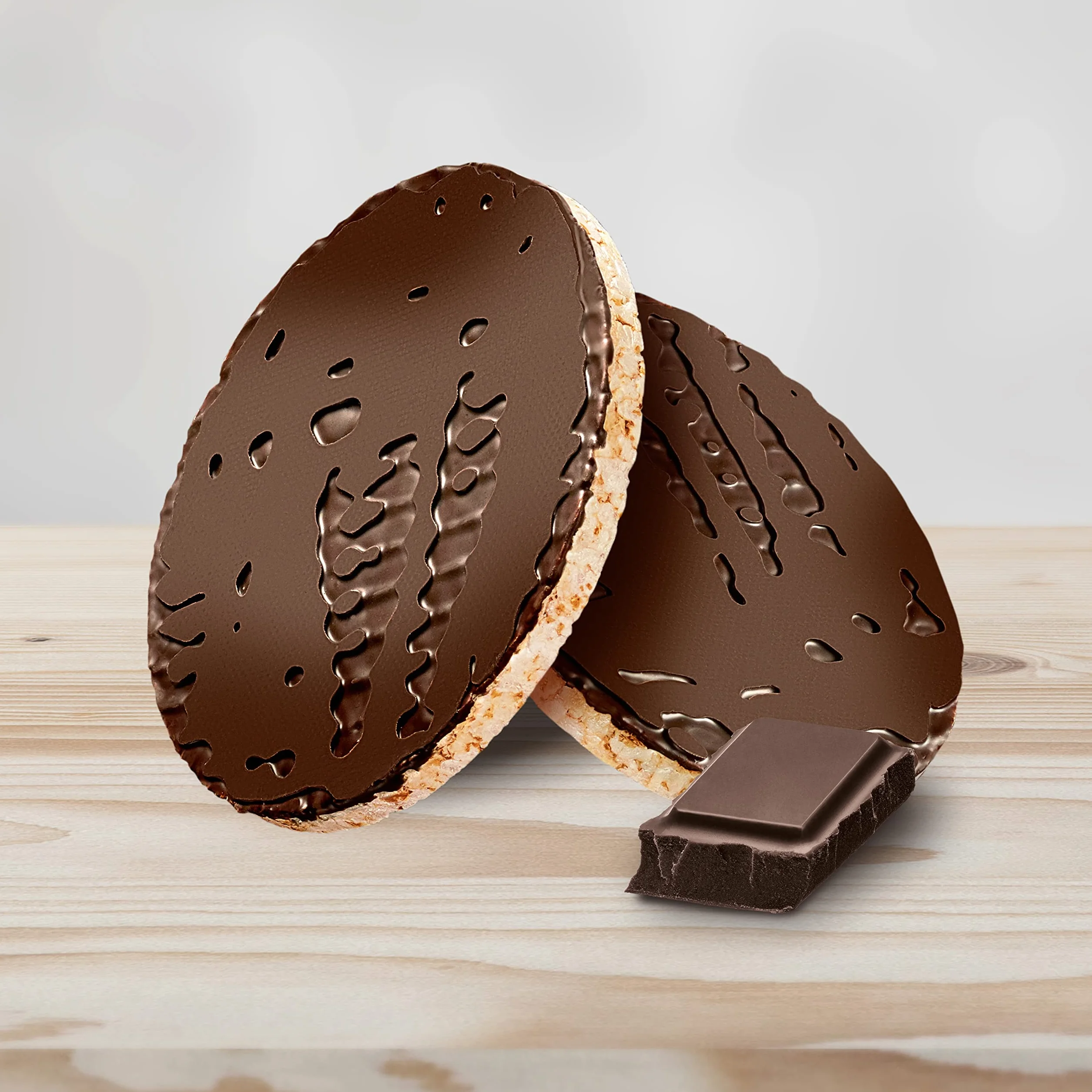 Tortita de arroz integral con chocolate negro Bicentury 14 unidades