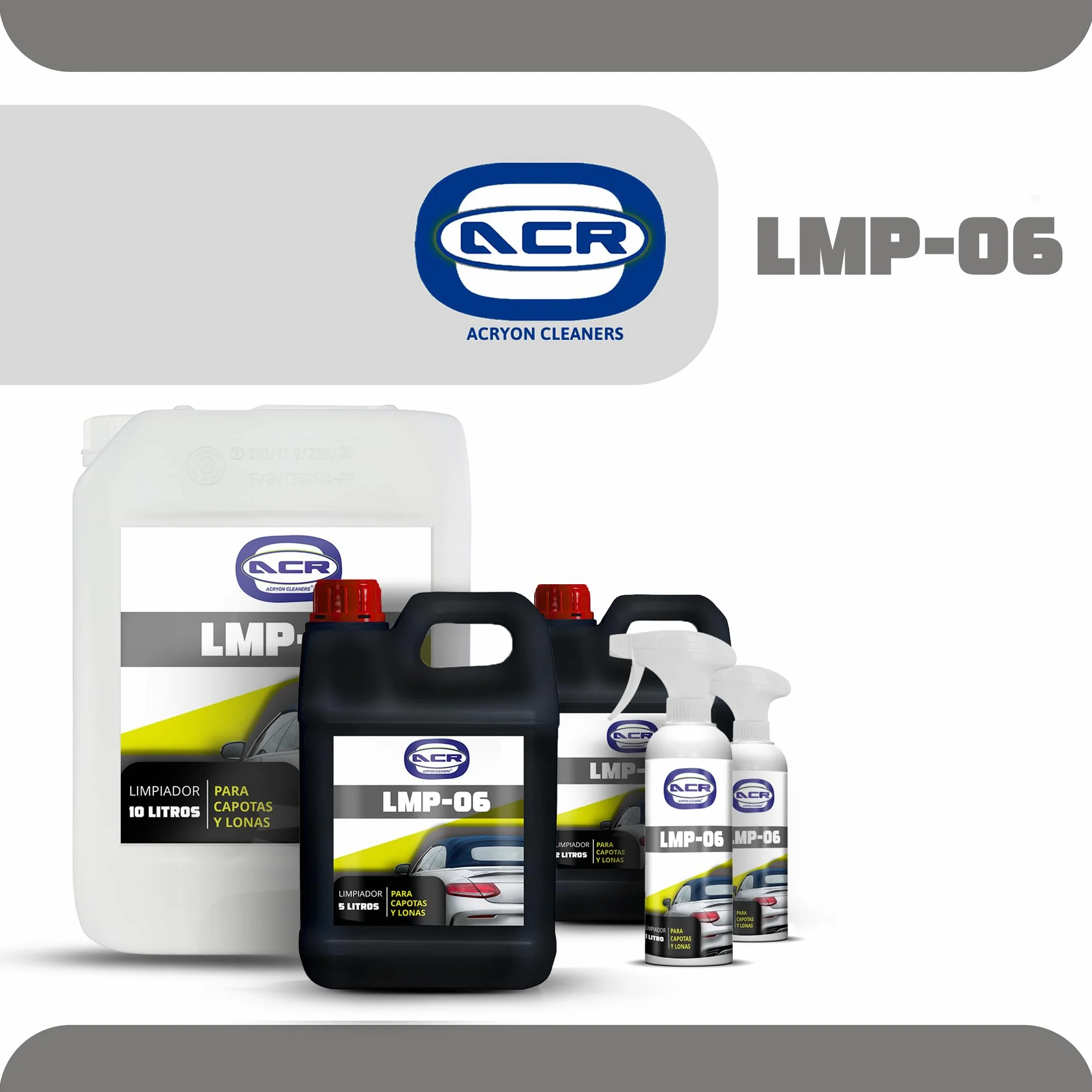 Limpiador para capotas de coche cabrio- Protector para techos convertibles de tela y lonas. (1 litro)