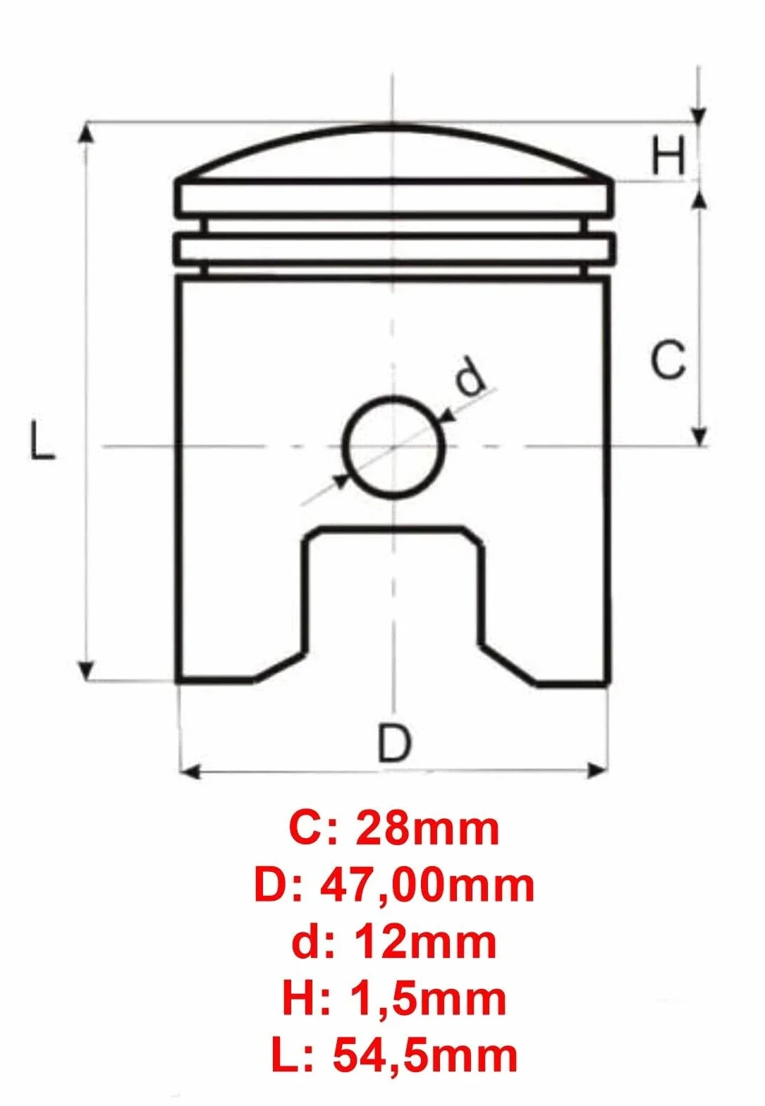 Cilindro Minarelli AM6 70Cc 47 MM beta CPI Genérico MBK Motorhispania Yamaha