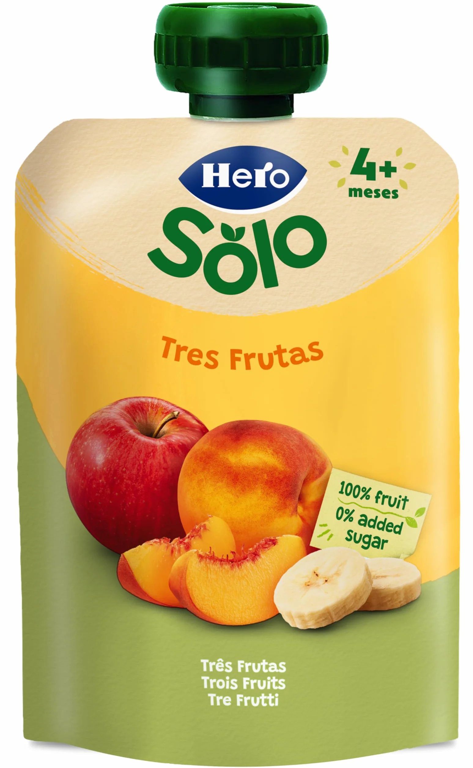 Hero Baby Bolsitas 3 Frutas 100 g Para Bebés 4 Meses