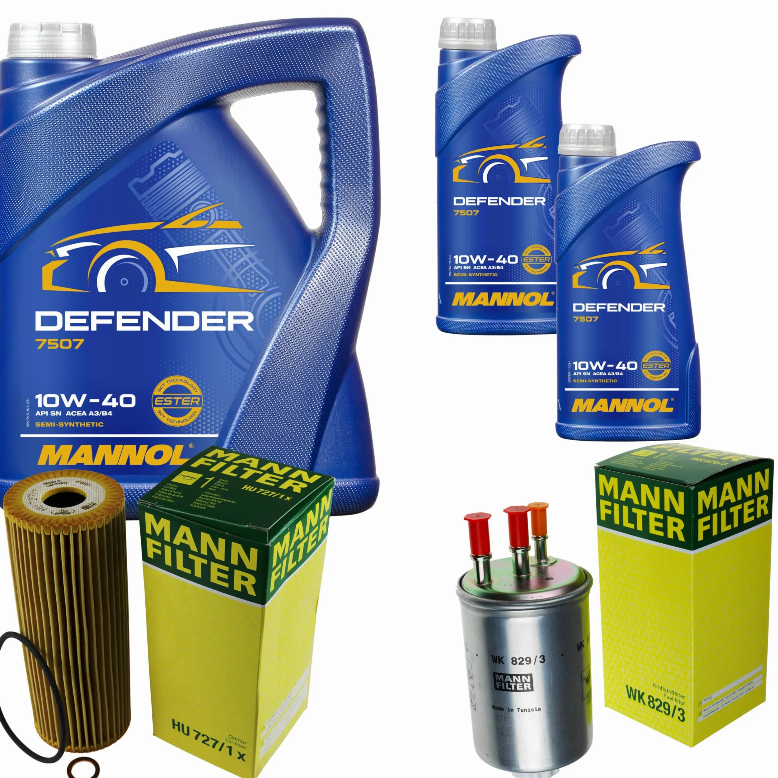 Aceite de motor Mannol Defender 10W-40 + MANN-FILTER Ssangyong Kyron GAB_ 2.7 XDI