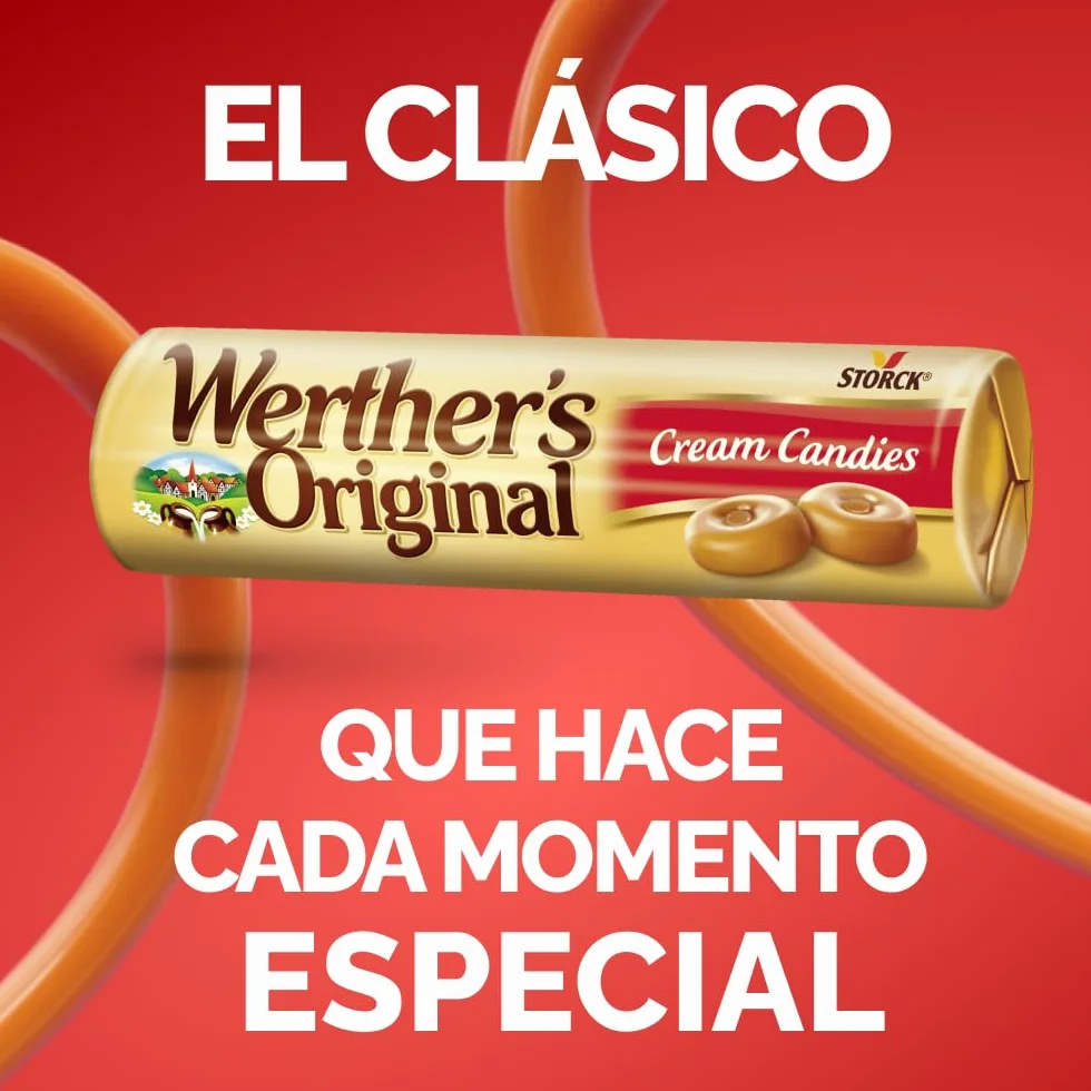 Werther's Original Caramelos Toffee de Mantequilla y Nata Fresca Pack 24 x 50 g