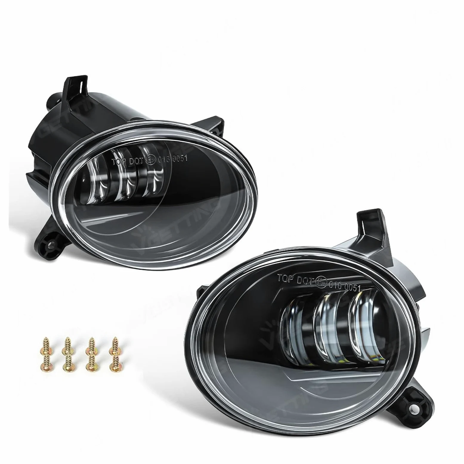 Faros Antiniebla 1 Par Faros Antiniebla LED Para VW Para Passat CC 2008-2012 luz Diurna - Piezas Coche(LED White)