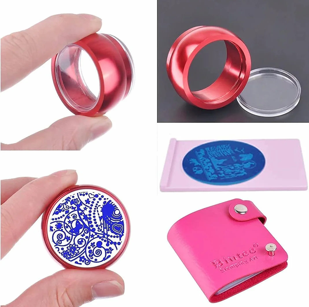 Biutee Nail Art Stamping 30 Placas con Sello y Rascador, Estampacion Uñas