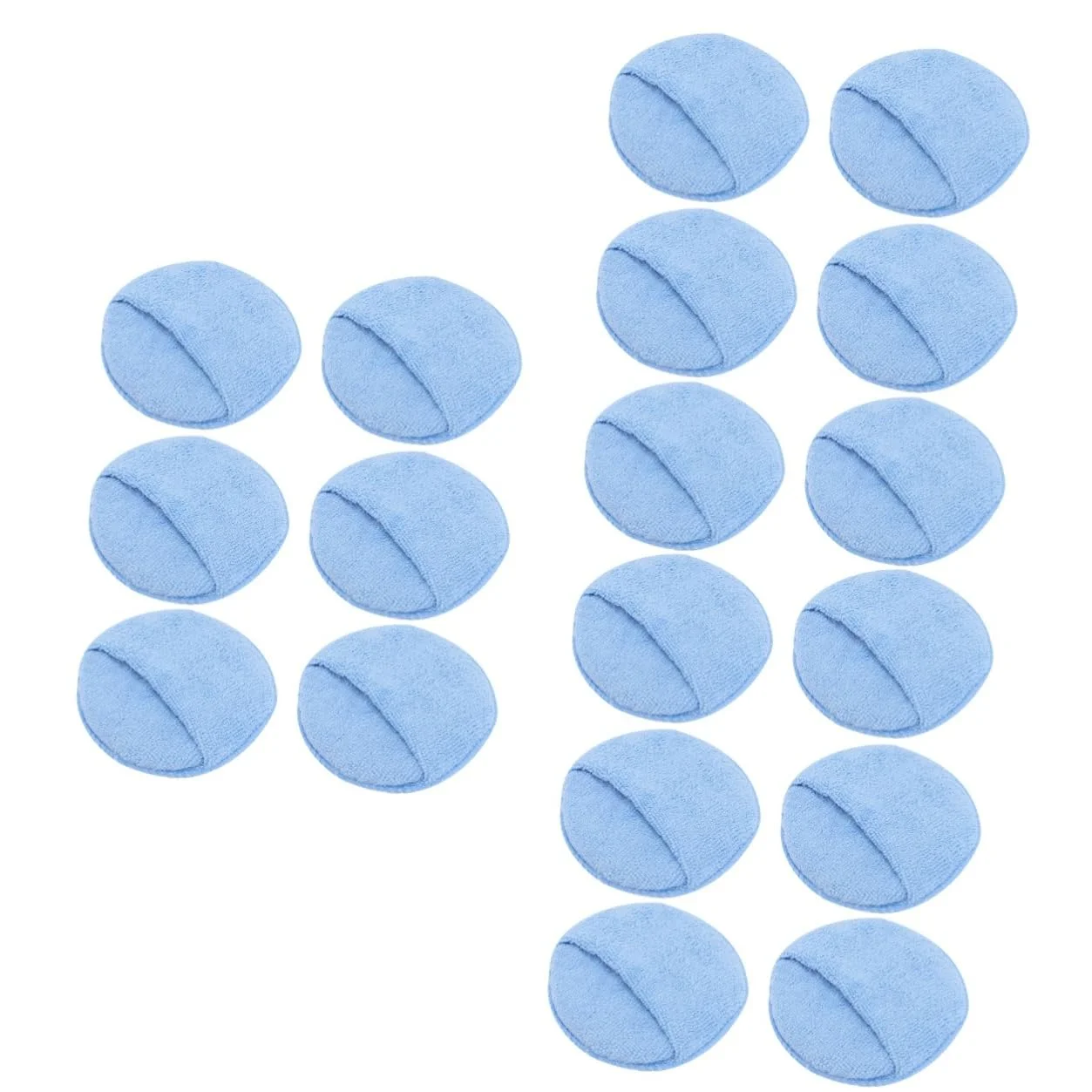 SHERCHPRY 18piezas Almohadillas De Aplicación De Cera De Microfibra Esponjas para Coche Lavables y Reutilizables Accesorios De Limpieza Automotriz