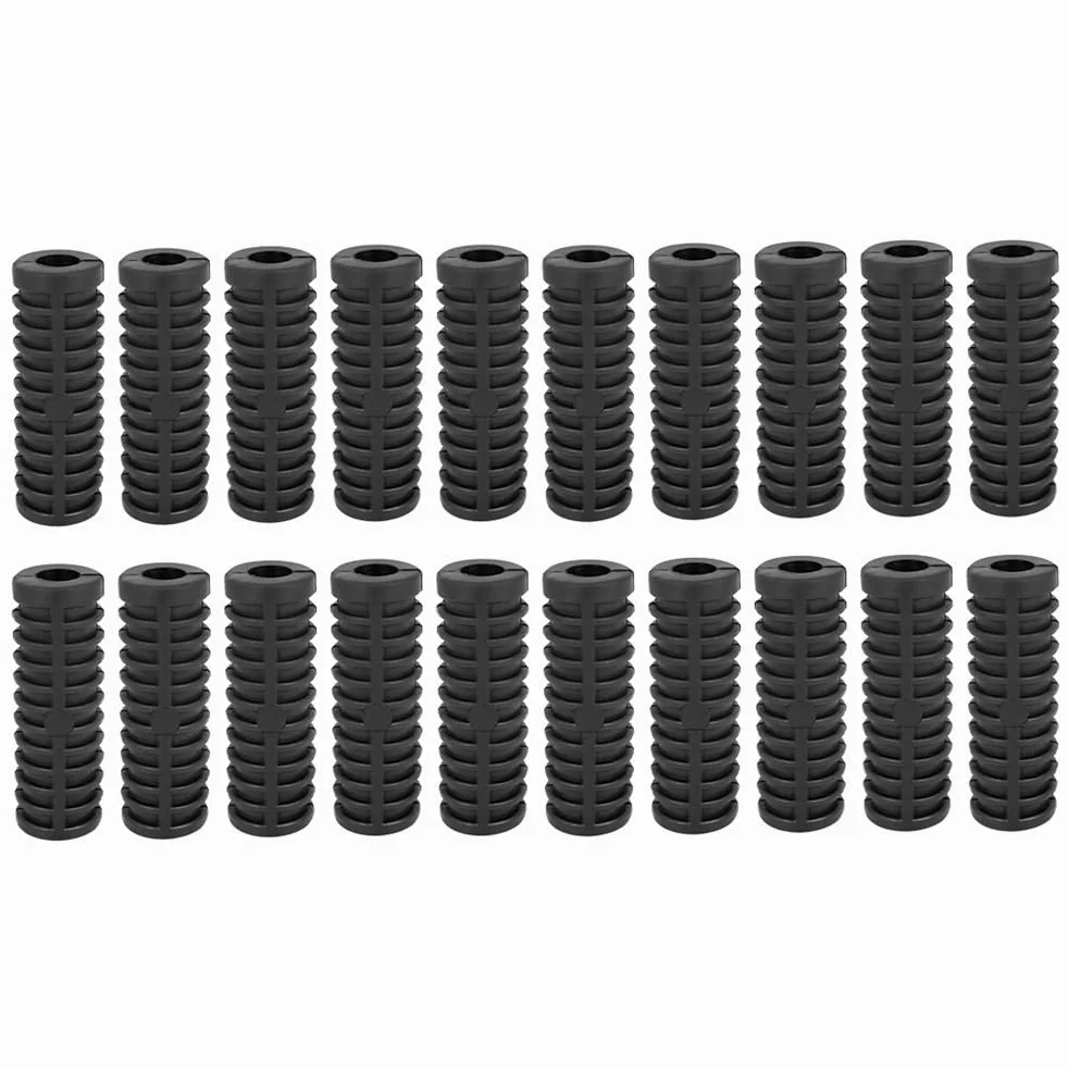 Estriberas Reposapiés Goma Antideslizante De 12 Mm Diámetro Para Motocicleta, Color Negro