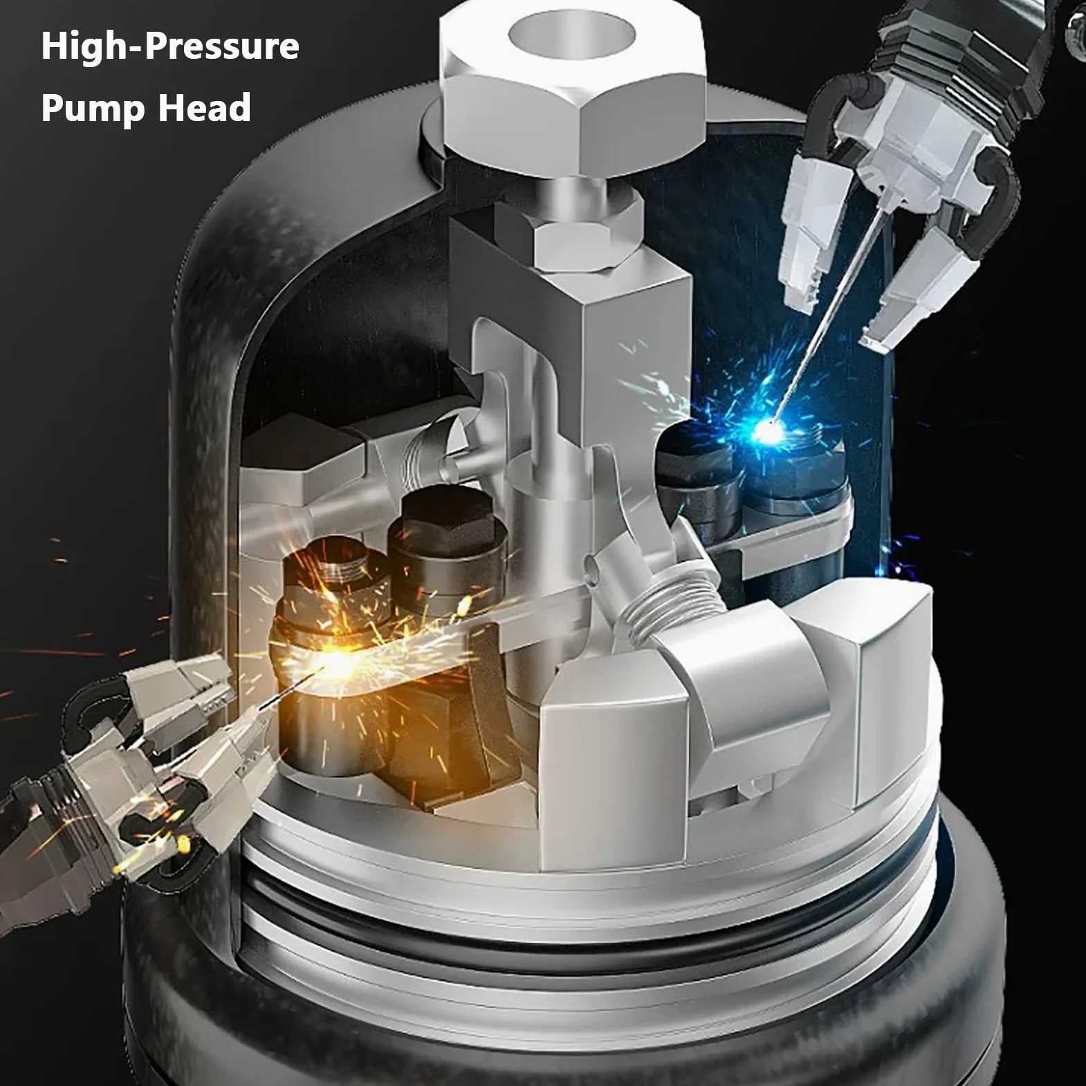 Bomba Lubricadora de Grasa Neumática de Alta Presión para Bidones | Portátil e Industrial, Relación de Presión 80:1, para Mantenimiento de Maquinaria Industrial