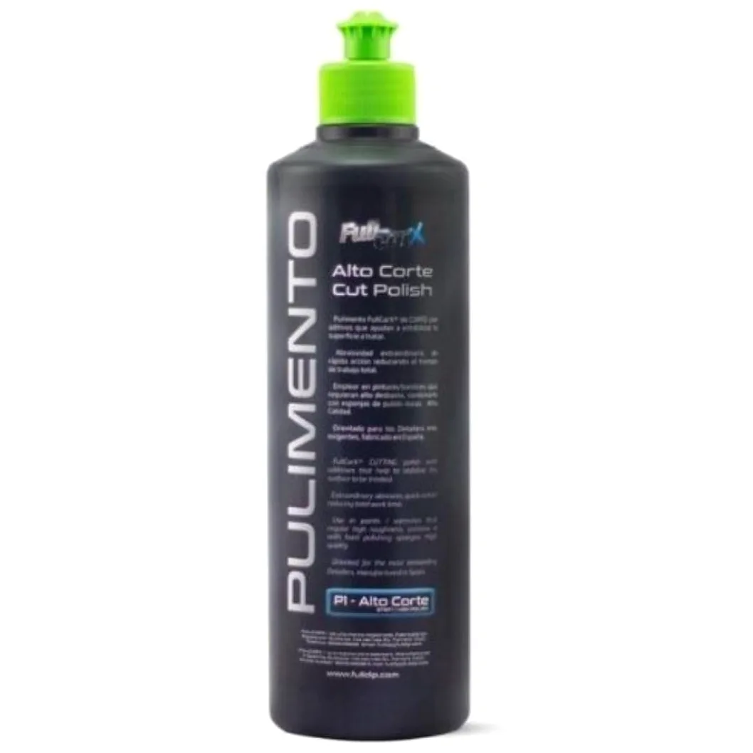 AutoFullCar - Kit Pulido Coche - Pack x3 Pulimentos FullCarX - Alto Corte, Corte Medio-Rápido y Acabado Brillo - 500 ml. Unidad