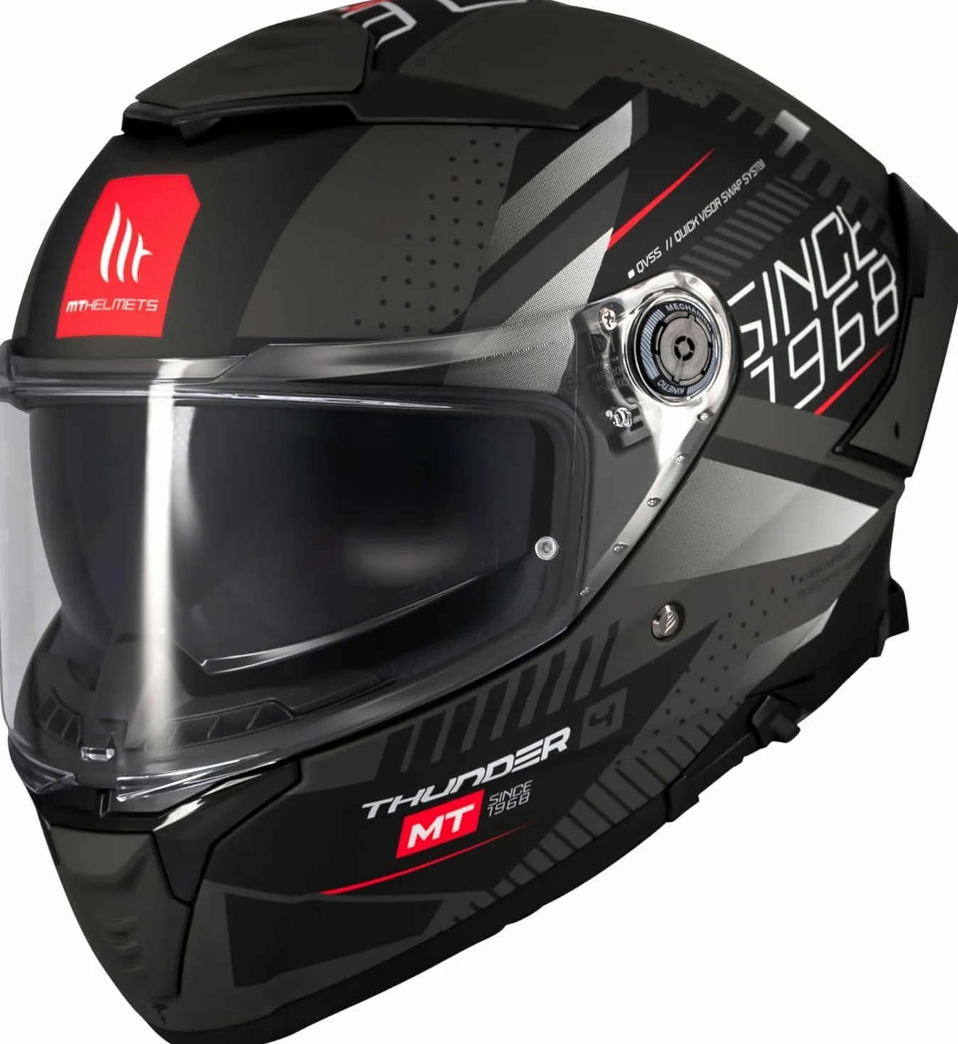 Casco Thunder 4 SV – Casco Moto Integral con Visor Solar Full Vision, Pantalla Antivaho Compatible con Pinlock, Interior Lavable y Calota HIRP | Homologado ECE 22.06 & Dot / Talla 3XL