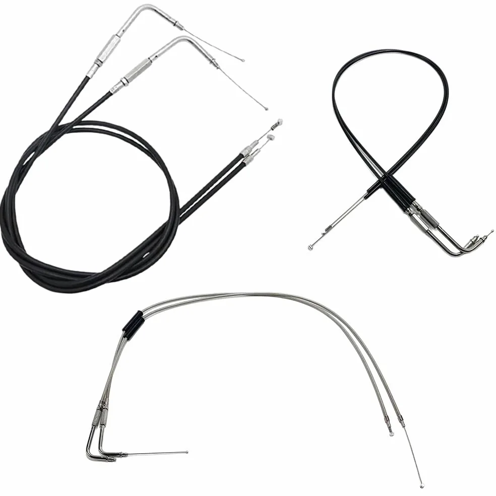 Accesorios para motocicleta, cables de acero tejidos, Cable acelerador para Sportster XL1200 883 para Dyna Para Road King