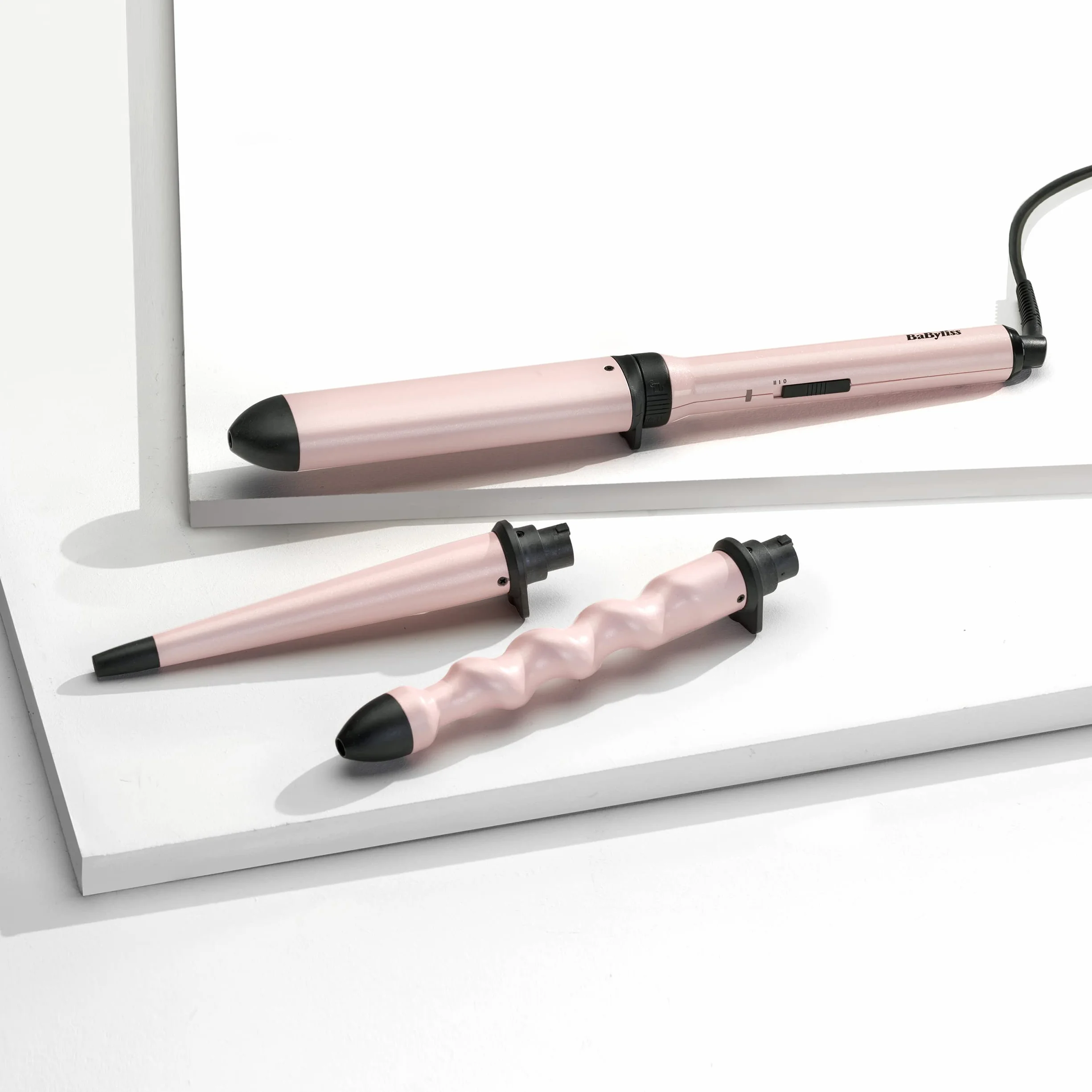 BaByliss MS750E Multistyler Curl & Wave Trio, 3 accesorios, 180°C-210°C
