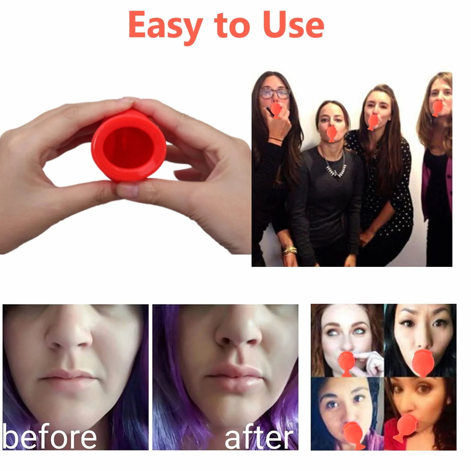 Estink Dispositivo para Realzar Labios Herramienta de Belleza para Mujeres