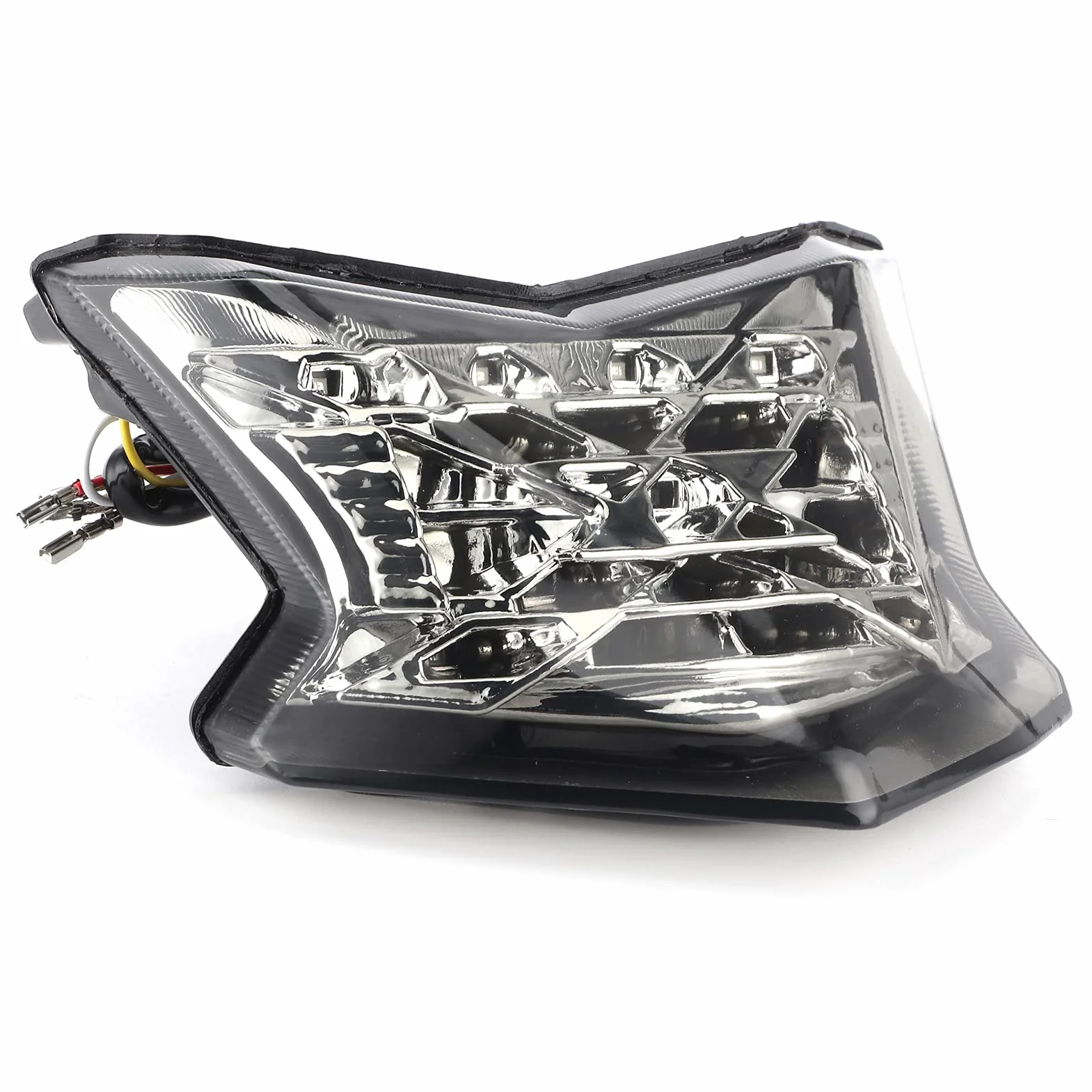 Montaje de luz trasera LED para motocicleta, lente transparente compatible con Kawasaki Z900/Z650/Ninja 650 2017 2018 2019