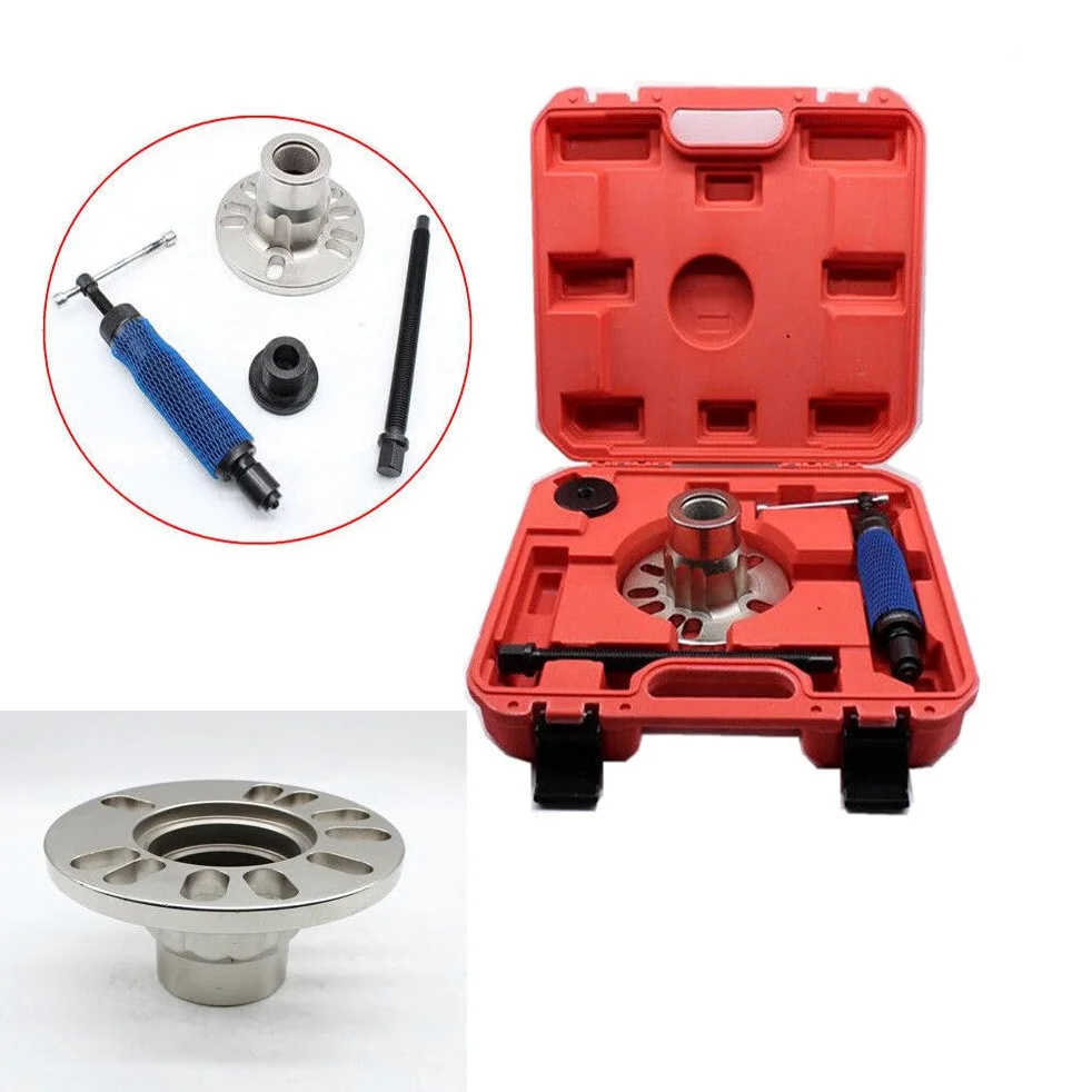 10T Integral-Unit Extractor hidráulico | Extractor de bujes de rueda integrado, 3 mordazas, polea hidráulica, extractor de engranajes, bujes y rodamientos de 96 – 125 mm
