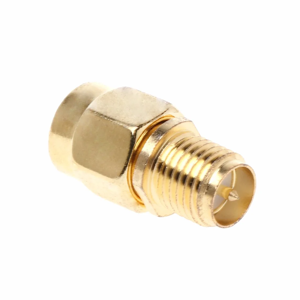 SMA Adaptador macho a RP-SMA macho conector coaxial RF banana recto
