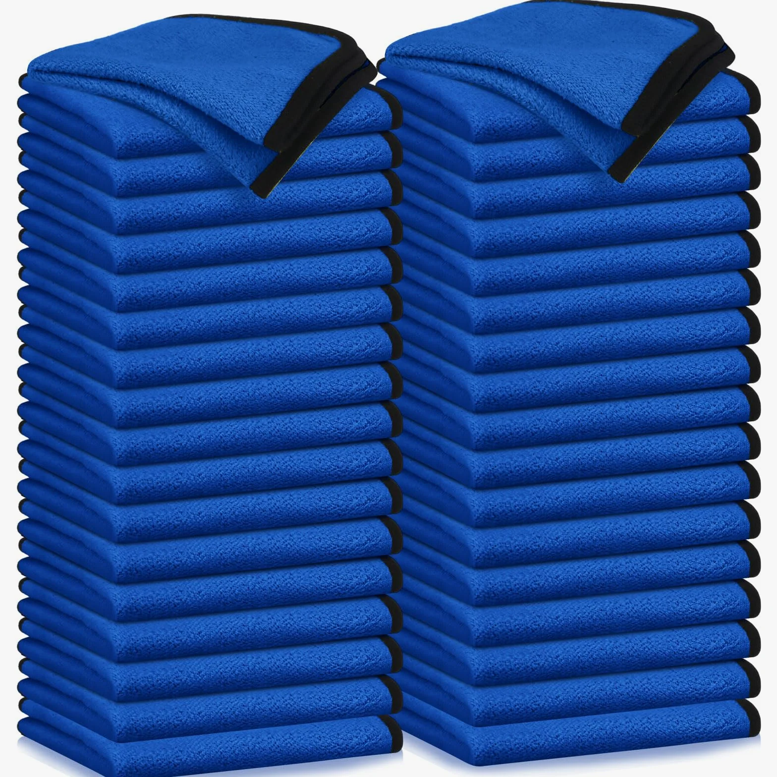 Tallew 50 toallas de microfibra: toallas de secado de microfibra de 16 x 16 pulgadas, paño de limpieza de microfibra a granel para coche, secado de coches, pulido, oficina, ventanas, limpieza