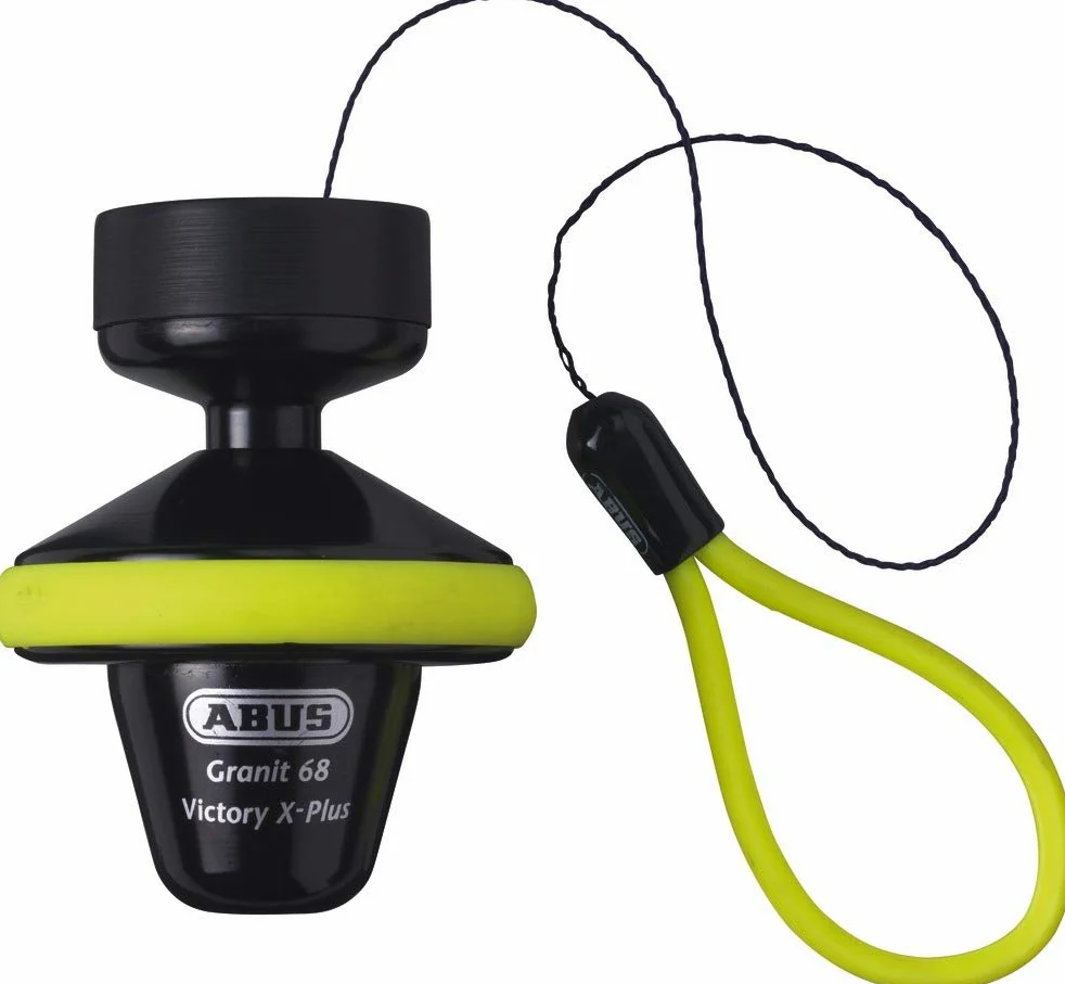 ABUS GRANIT Victory XPlus 68 negro Protección antirrobo amarillo