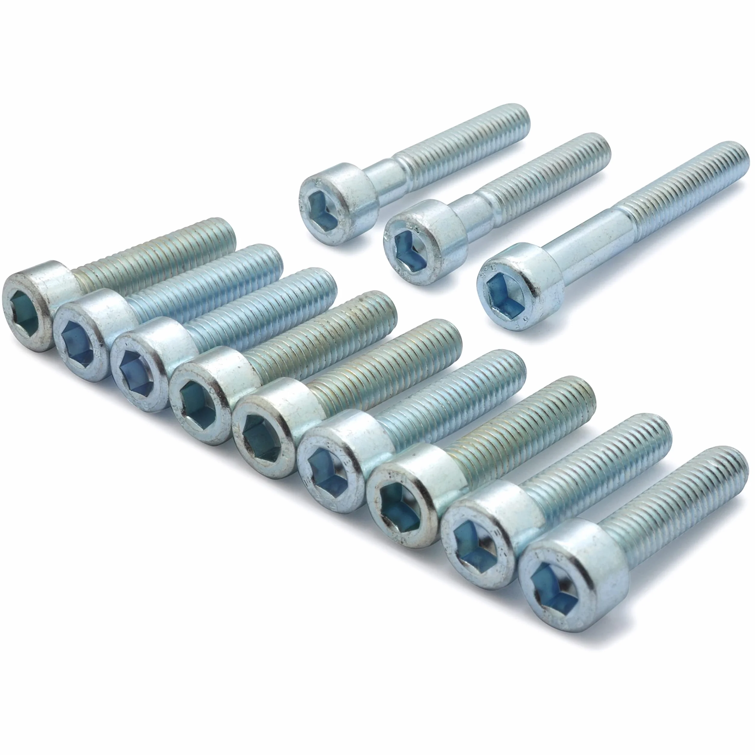 Easyboost 12 Tornillos Tapa Carter Variador Embrague Acero Cincado para MBK Booster Nitro Ovetto Bw's Stunt Rocket Slider Aerox Mach-G Jog-R Ovetto Neo's Minarelli Vertical Horizontal