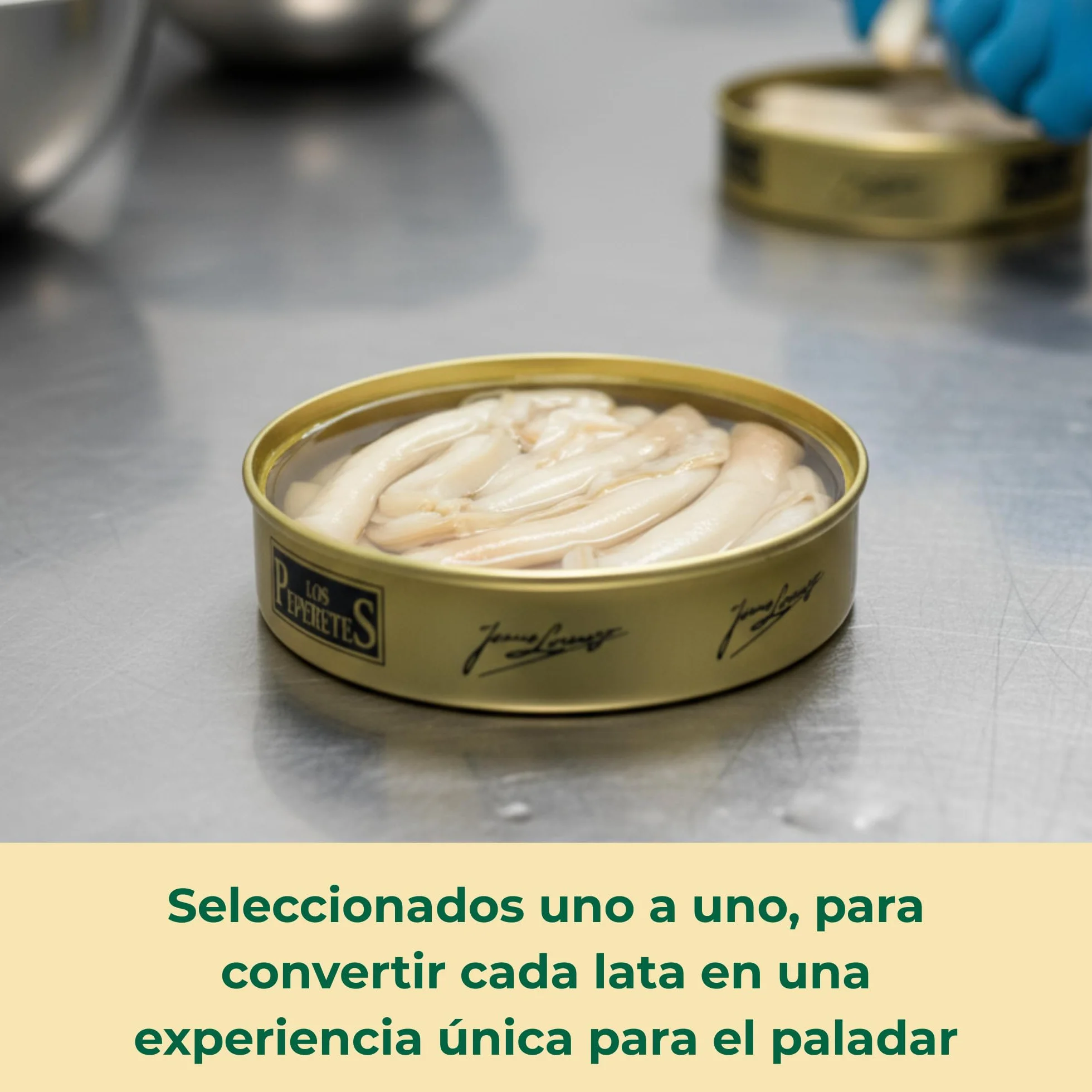 LOS PEPERETES Navajas Finisterre al Natural 120 g Lata Marisco Gallego Gourmet 10-12 Piezas